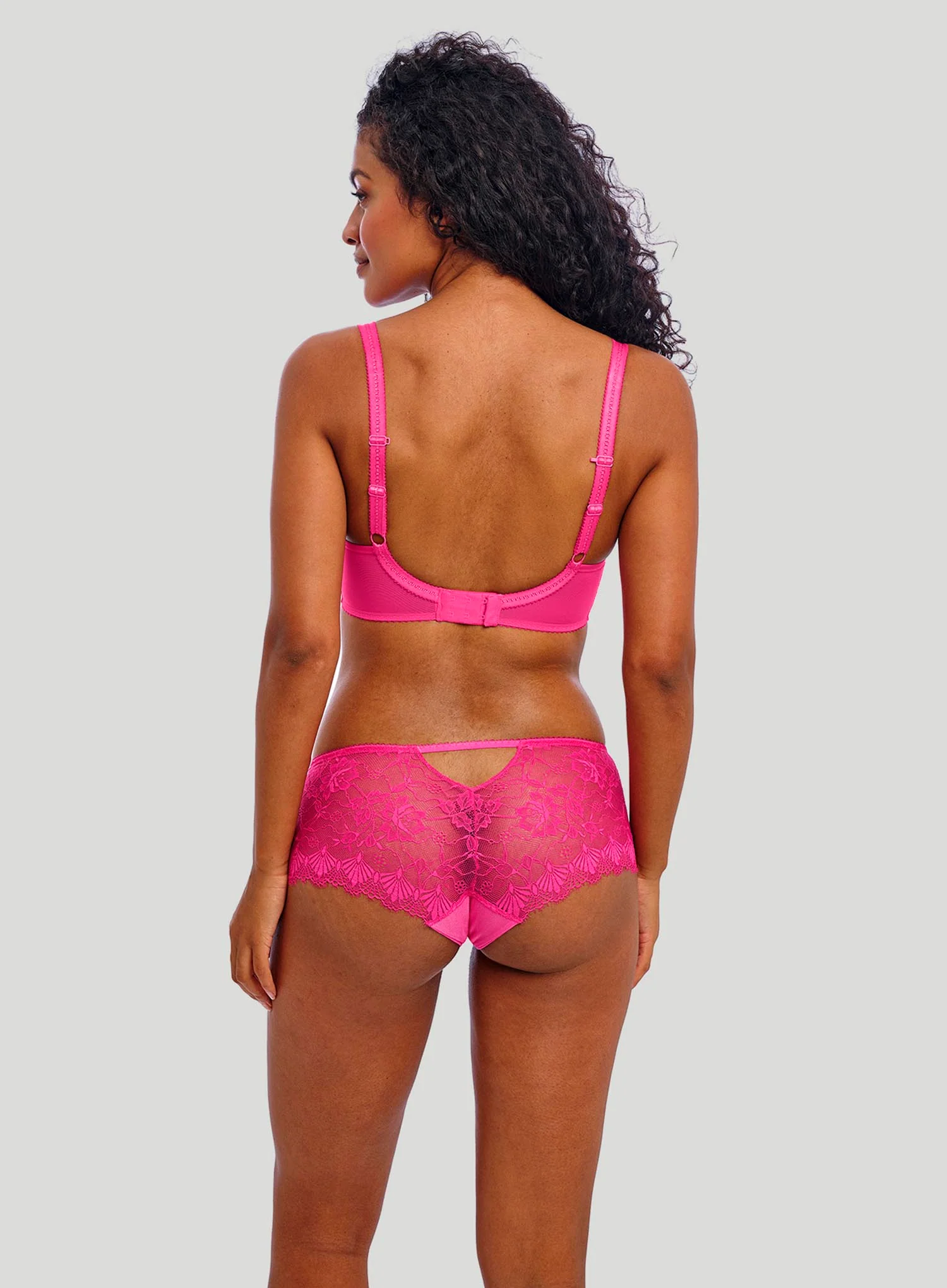 Freya: Fascinate Underwired Moulded Plunge T Shirt Bra Hot Pink - Image 3