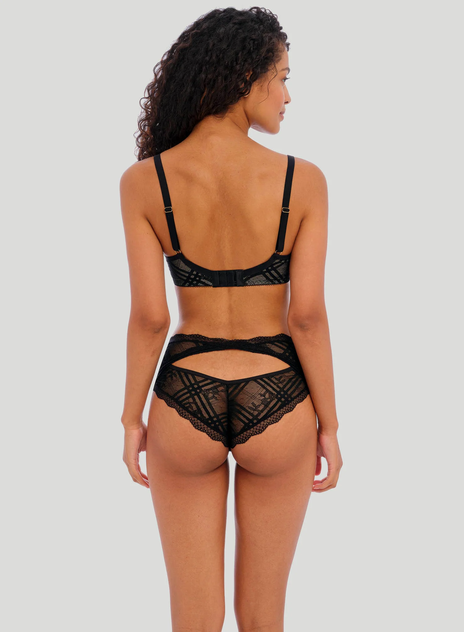 Freya: Freya Fatale High Apex Underwired Bra Noir - Image 3