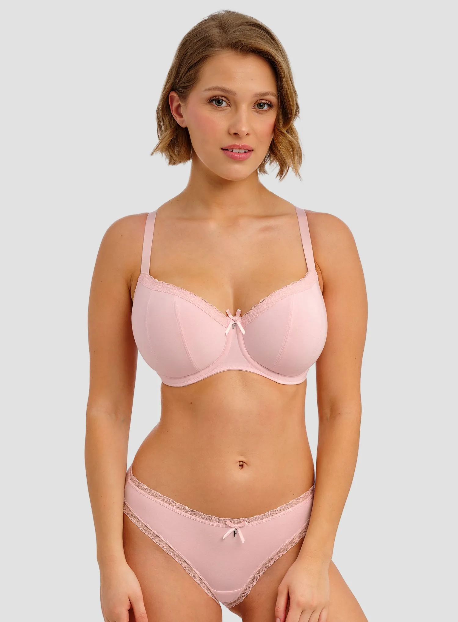 Freya: Freya Flirt Underwired Padded Half Cup Bra Pink Frost - Image 2