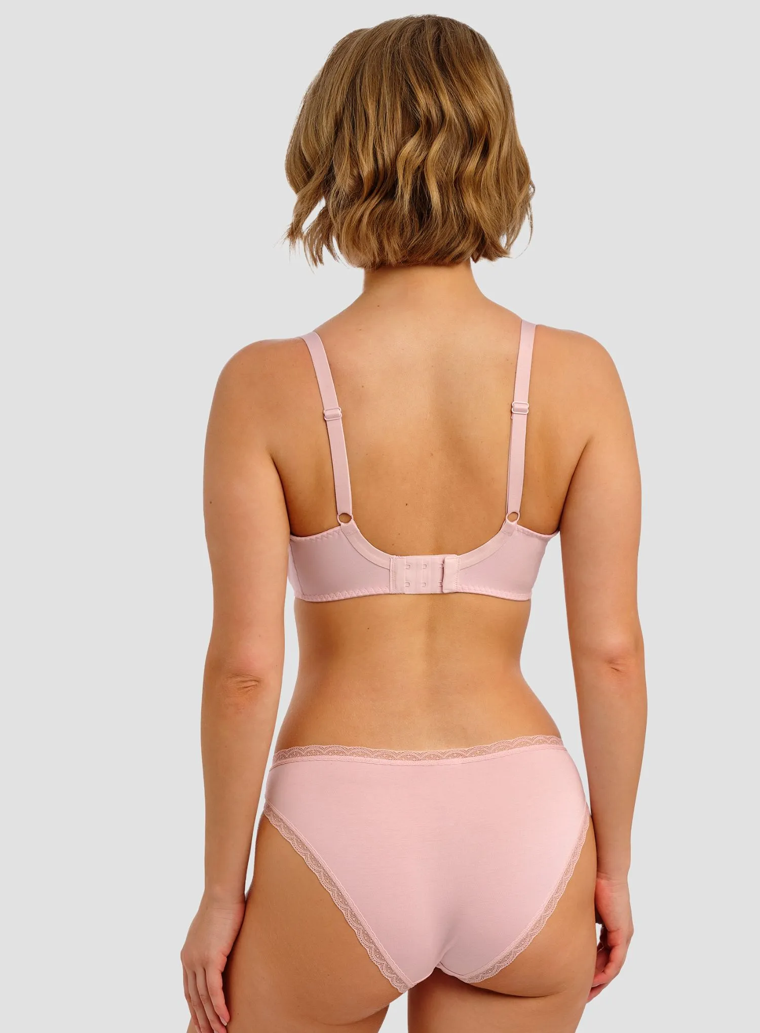 Freya: Freya Flirt Underwired Padded Half Cup Bra Pink Frost - Image 3