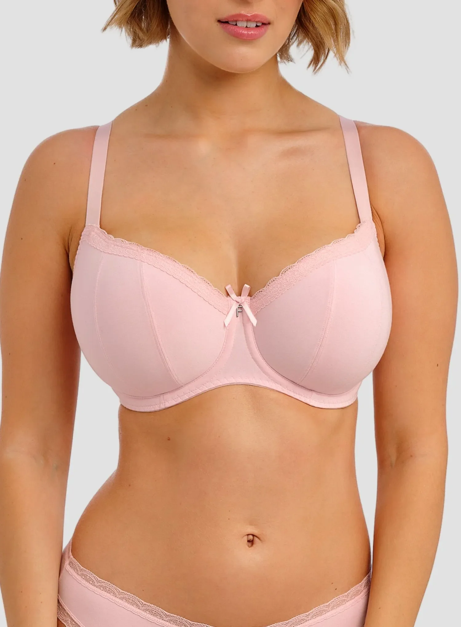 Freya: Freya Flirt Underwired Padded Half Cup Bra Pink Frost - Image 4
