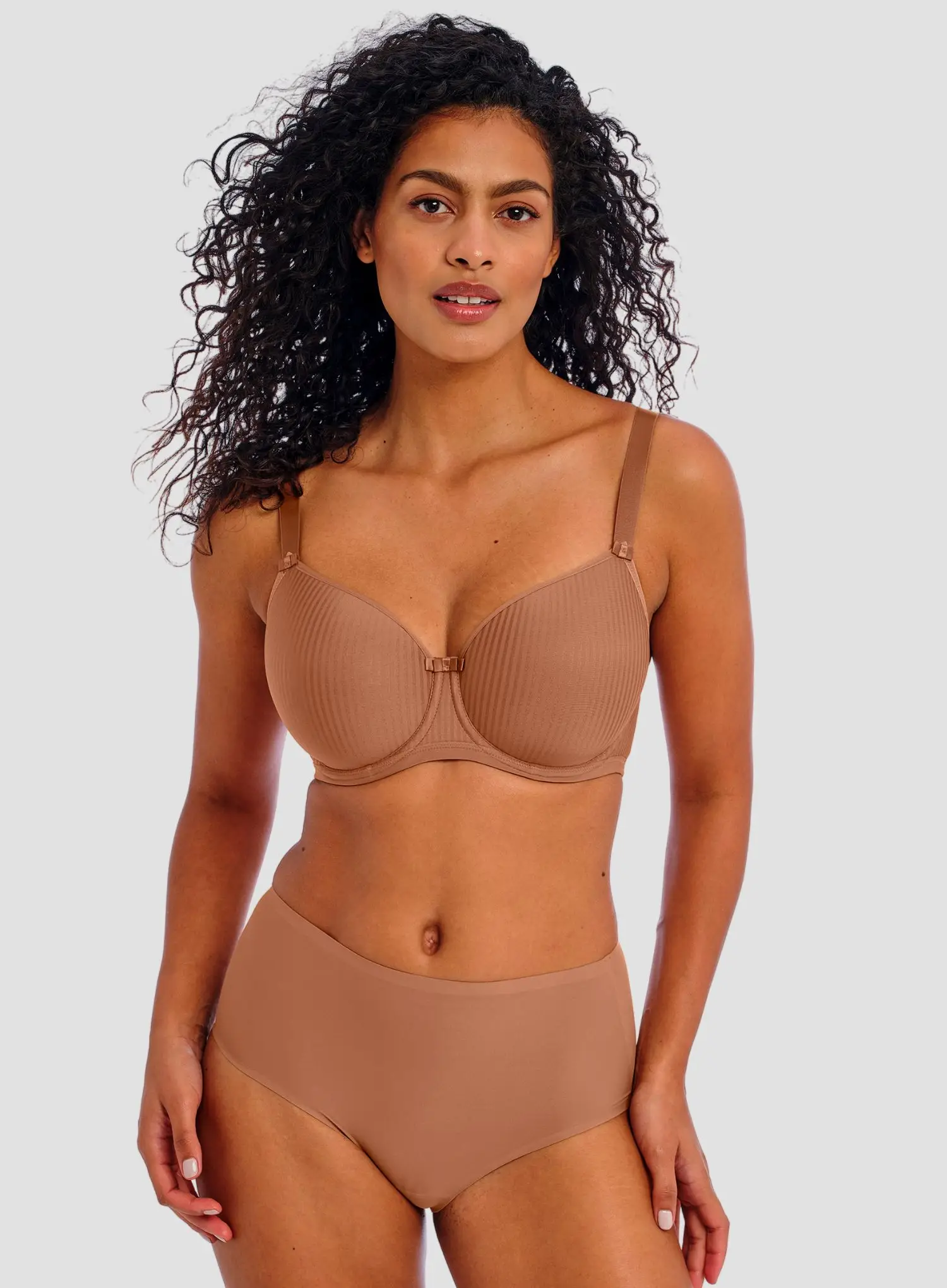 Freya: Idol Underwire Moulded Balcony Bra Cinnamon - Image 2