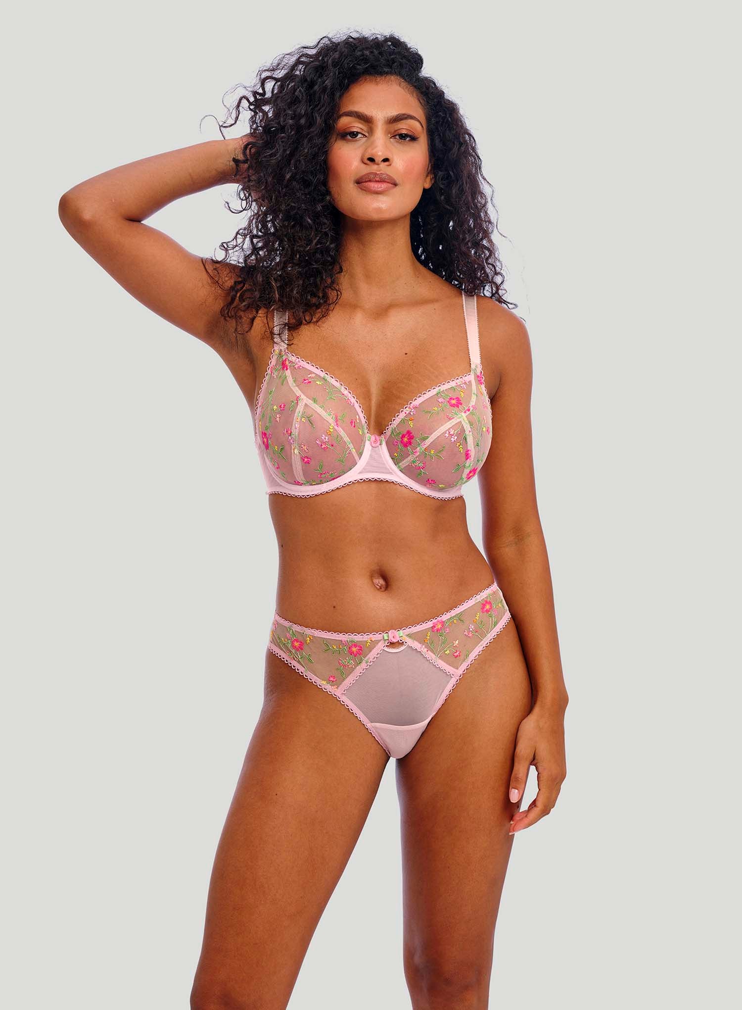 Freya: Love Crush Underwired Plunge Bra Pink Champagne - Image 2