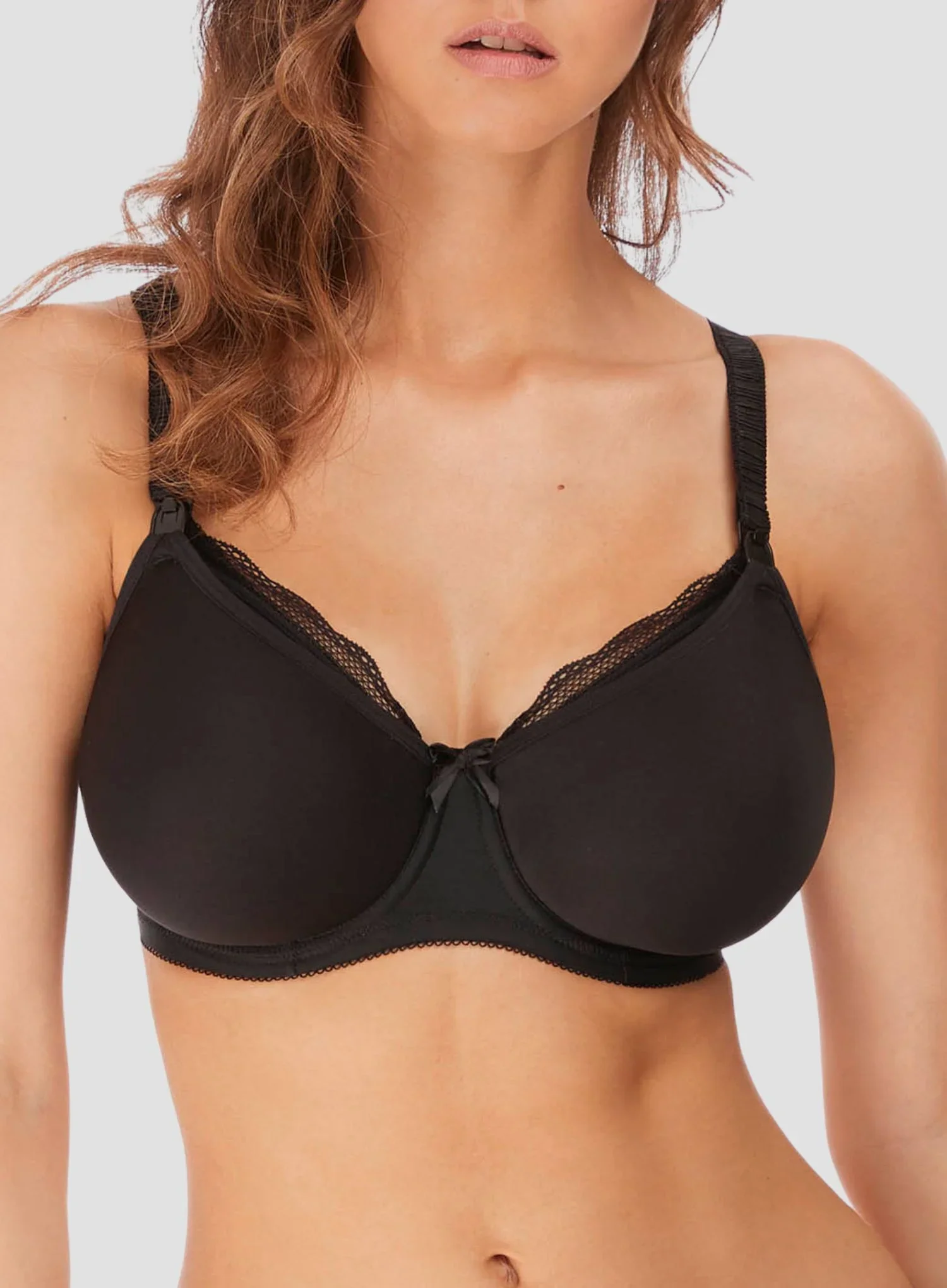 Freya: Pure Underwired Moulded Nursing Bra Black - Image 4