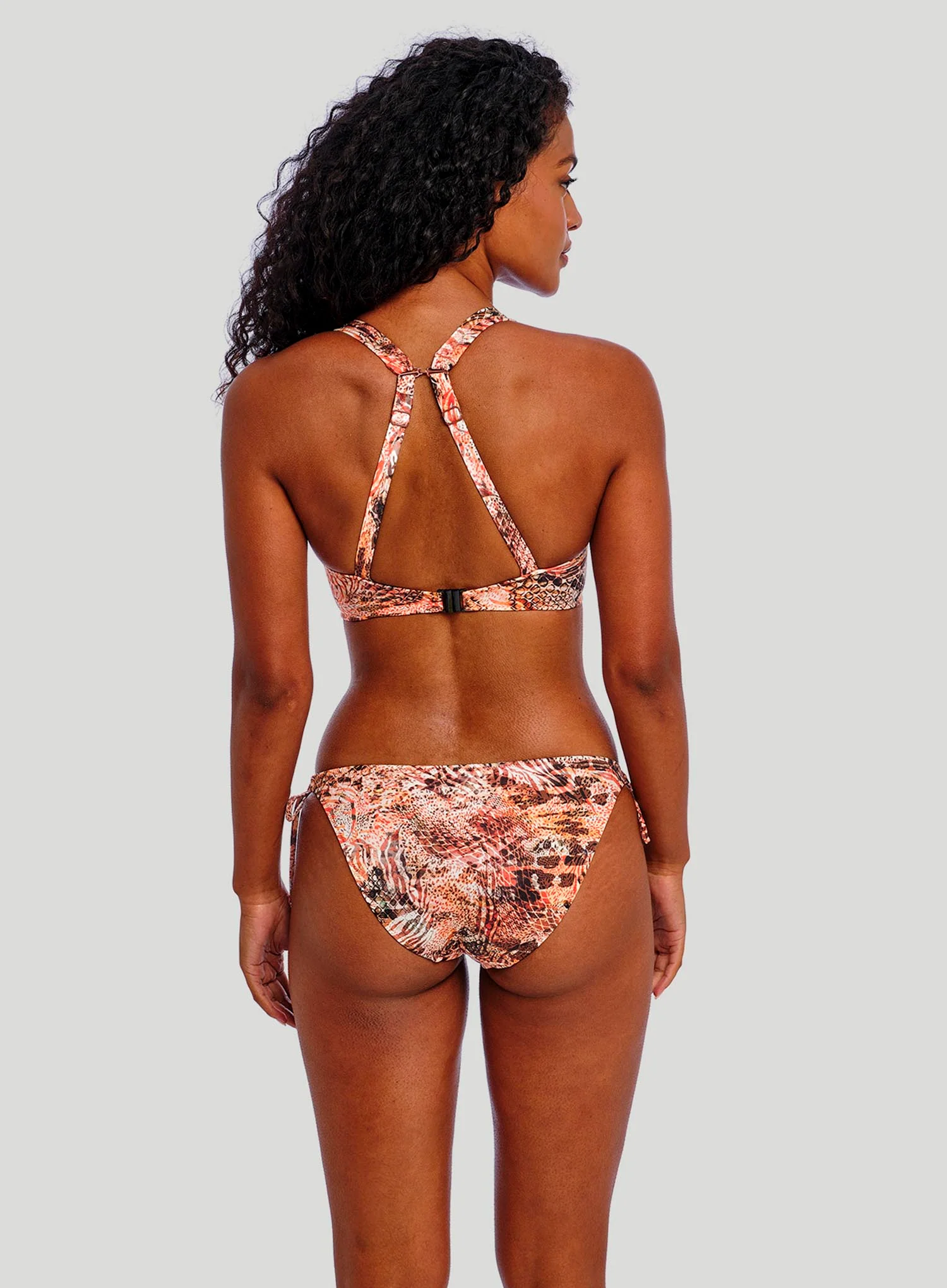 Freya Swimwear: Desert Cat Underwired High Apex Bikini Top Sunset - Image 4