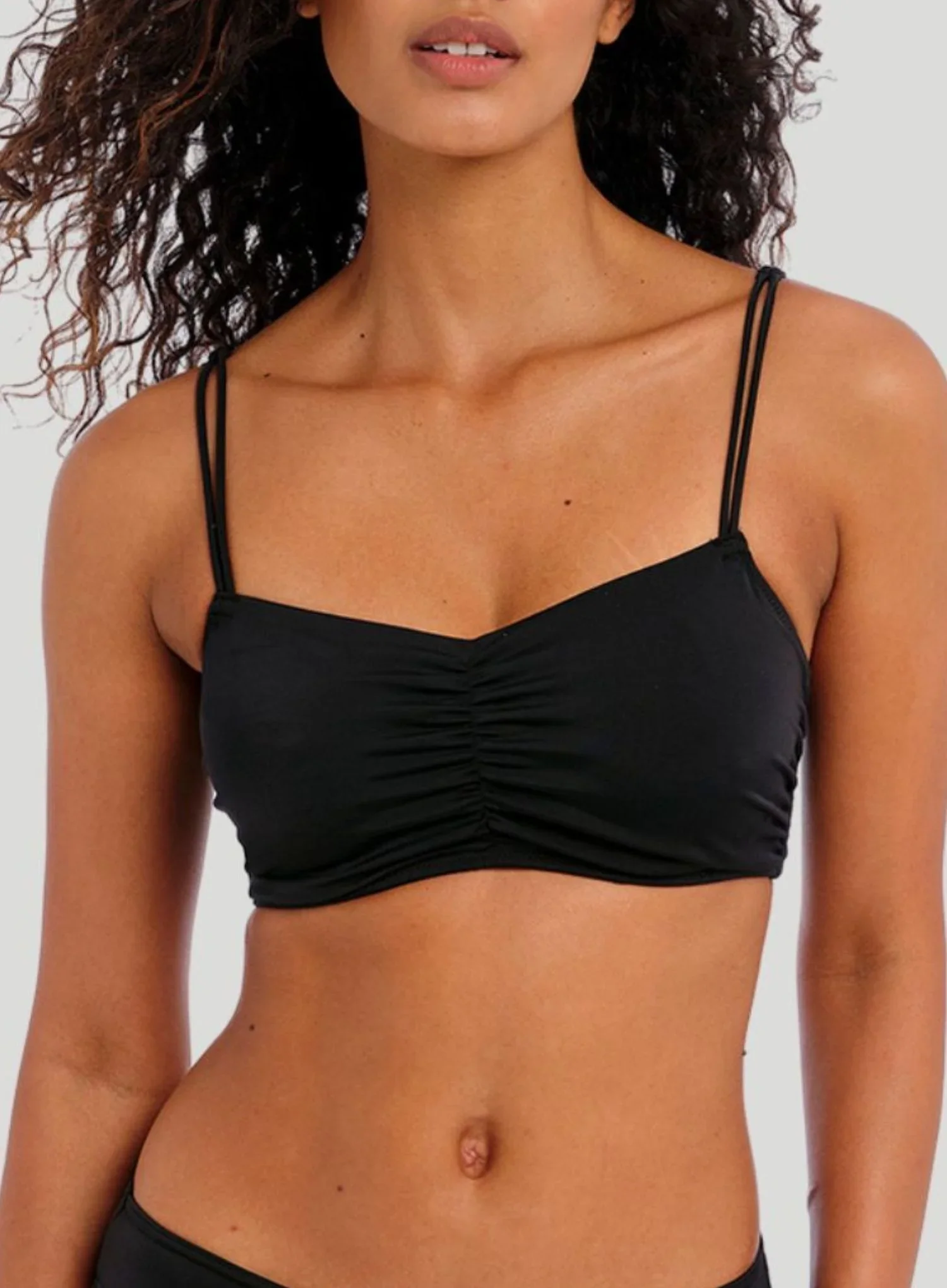 Freya Swimwear: Jewel Cove Bralette Bikini Top Plain Black - Image 3