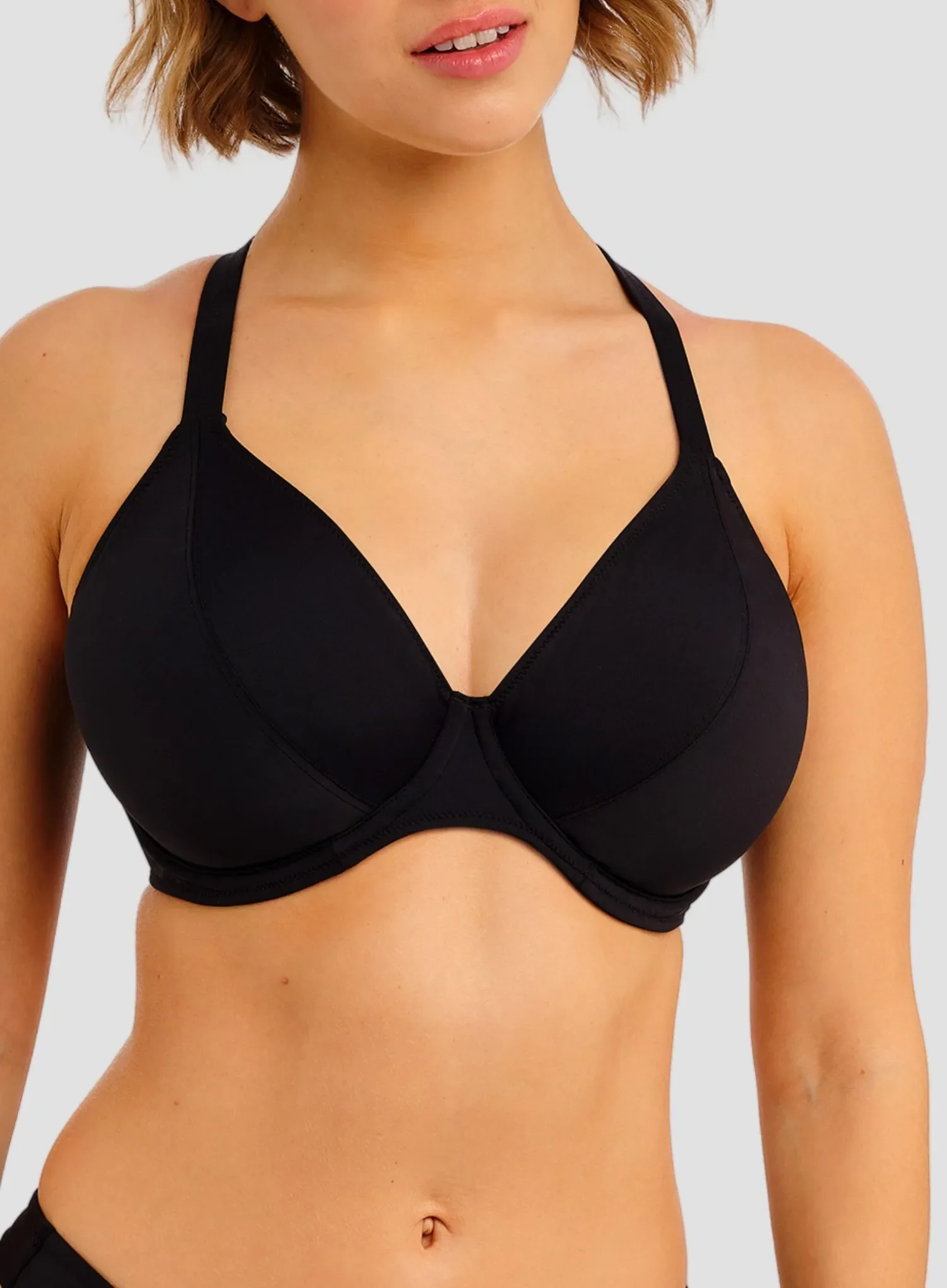 Freya Swimwear: Jewel Cove Underwired Bikini Top Plain Black - Image 5