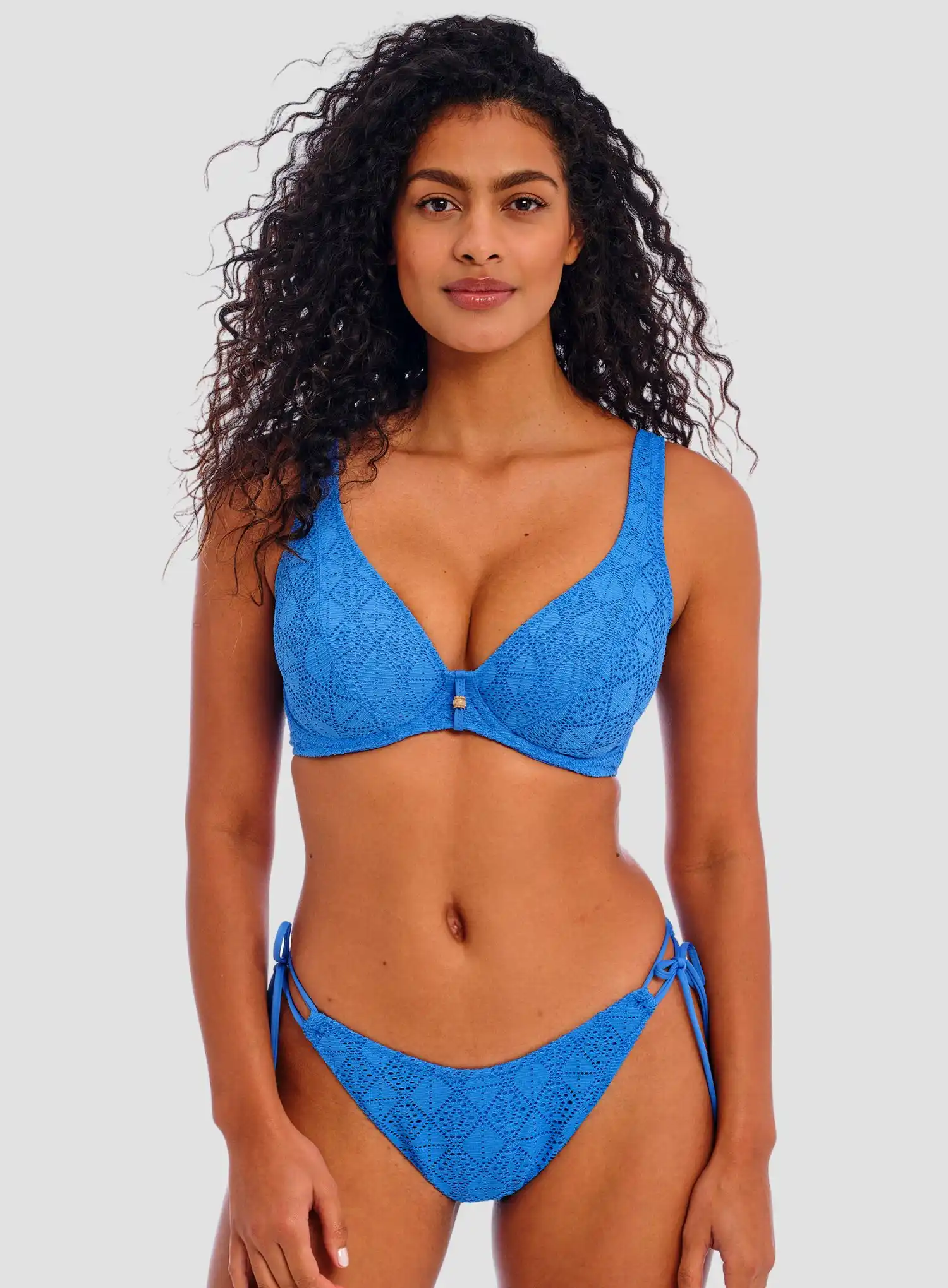 Freya Swimwear: Nomad Nights Underwired High Apex Bikini Top Atlantic - Image 2