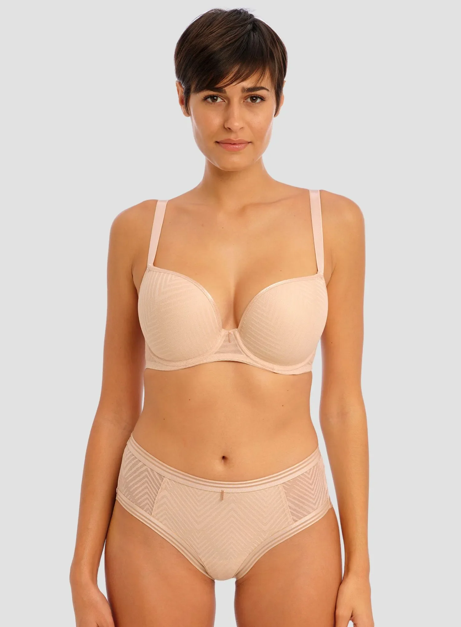 Freya: Tailored Short Natural Beige - Image 2