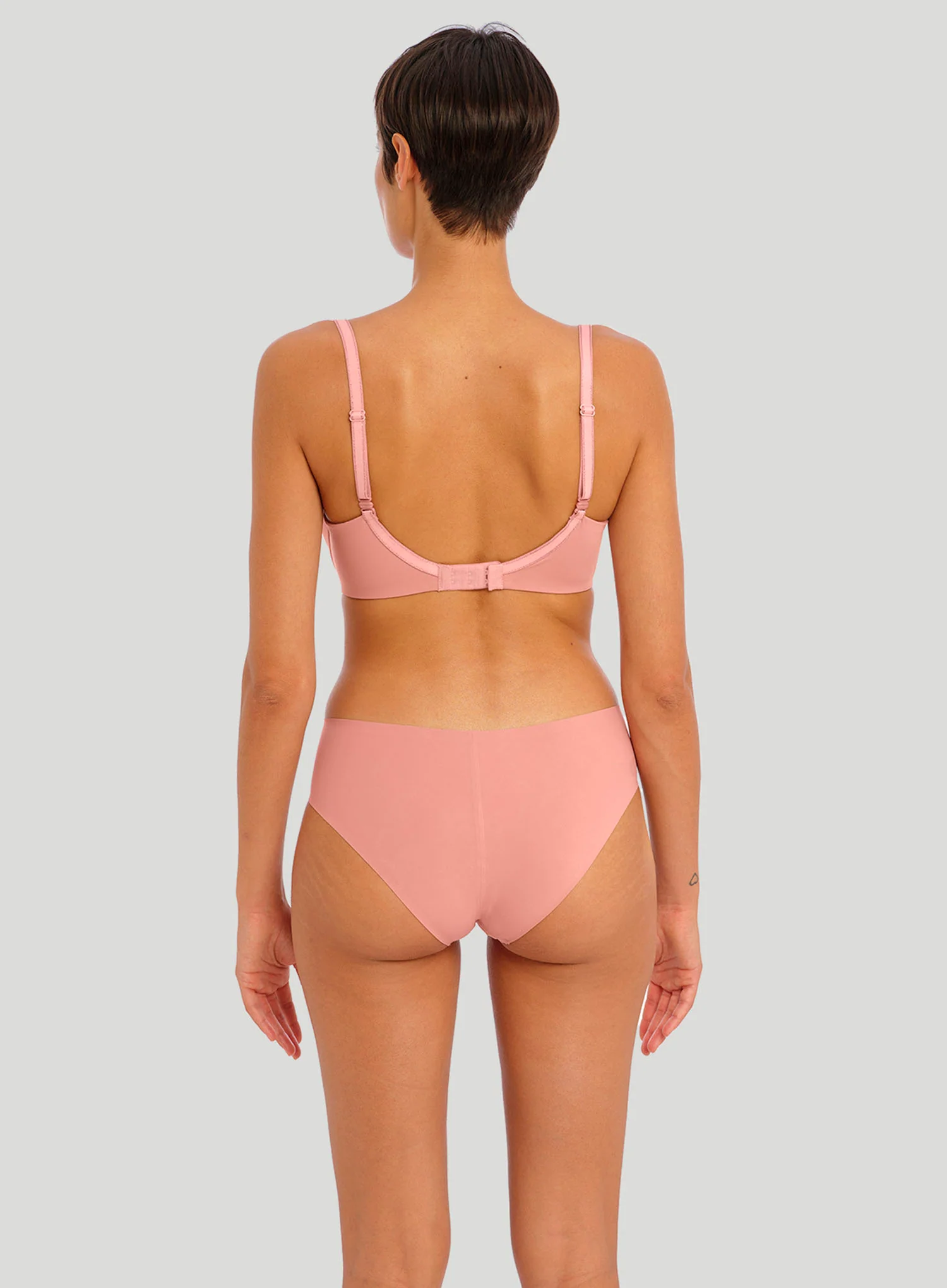 Freya: Undetected Underwired Moulded T Shirt Bra Ash Rose - Image 3