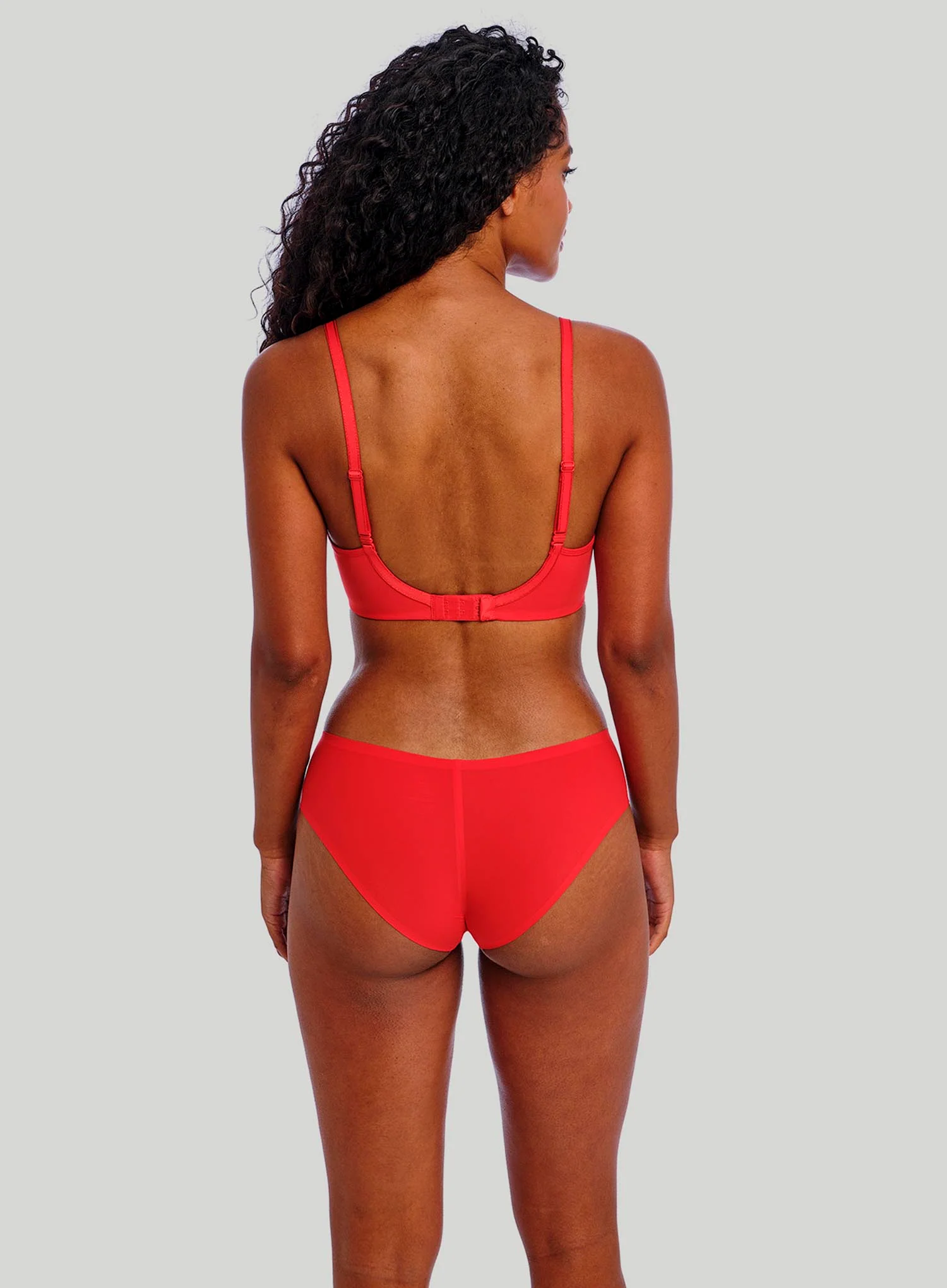 Freya: Undetected Underwired Moulded T Shirt Bra Chilli Red - Image 3