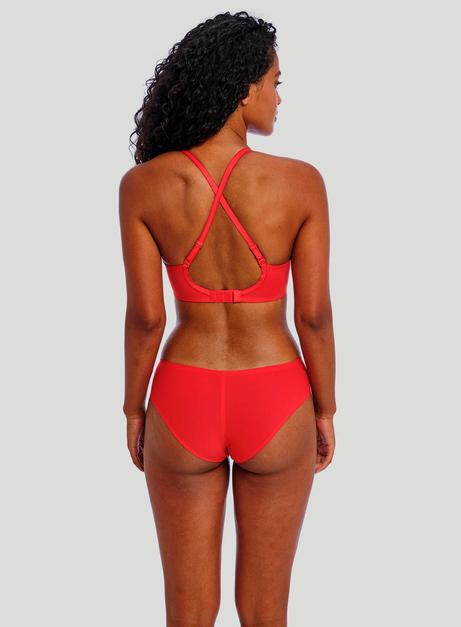 Freya: Undetected Underwired Moulded T Shirt Bra Chilli Red - Image 4