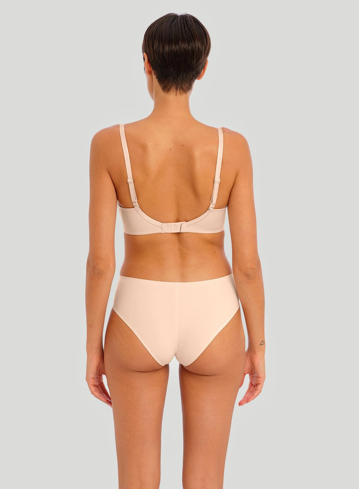 Freya: Undetected Underwired Moulded T Shirt Bra Natural Beige - Image 3