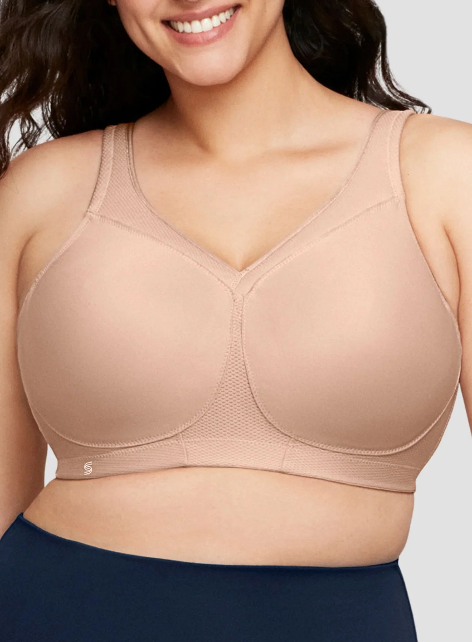 Glamorise: Magic Lift Full Figure Sports Bra Cafe - Image 5