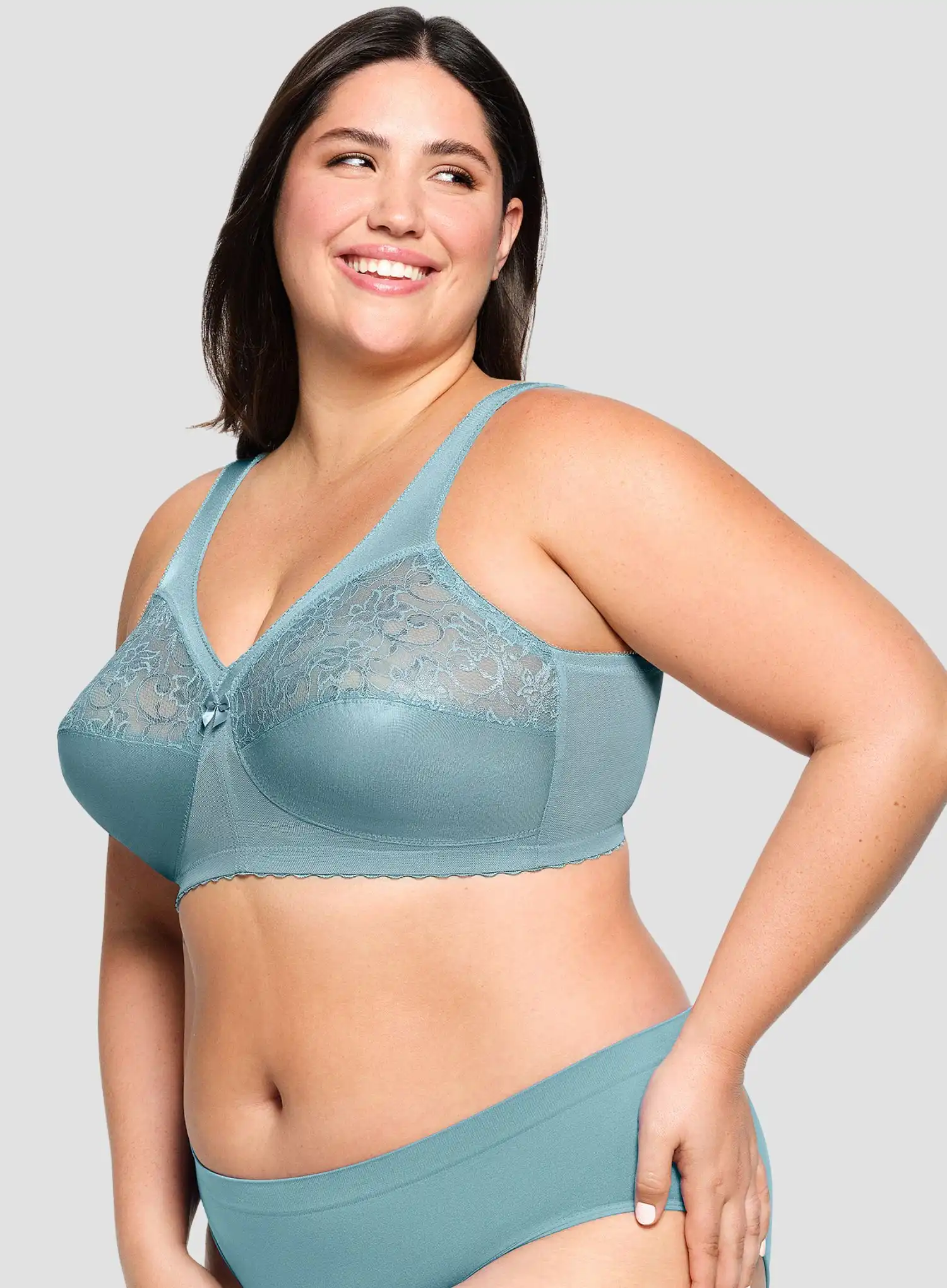 Glamorise: Magic Lift Full Figure Support Bra Glacier - Image 4