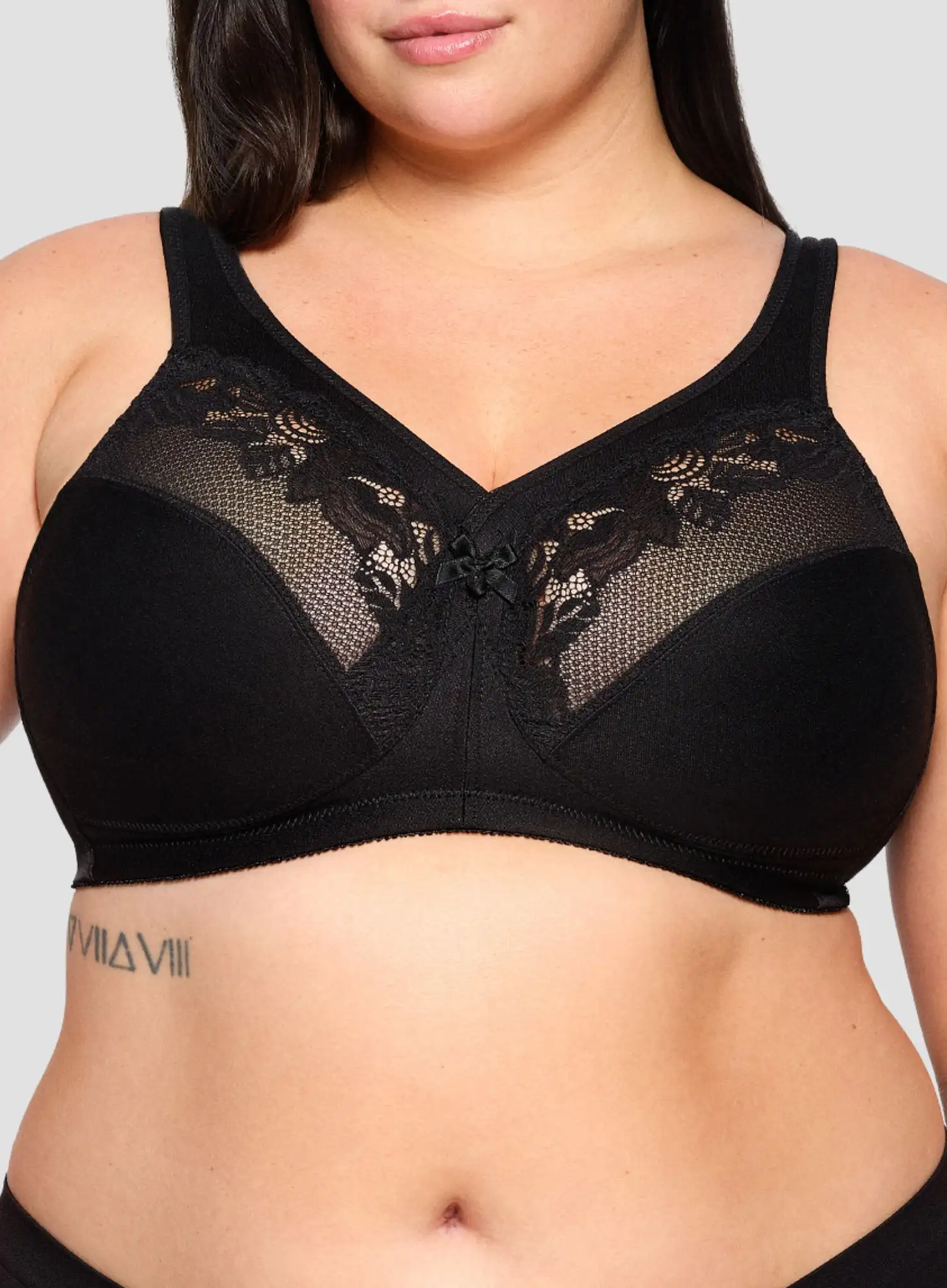 Glamorise: Magic Lift Minimizer Bra Black - Image 4