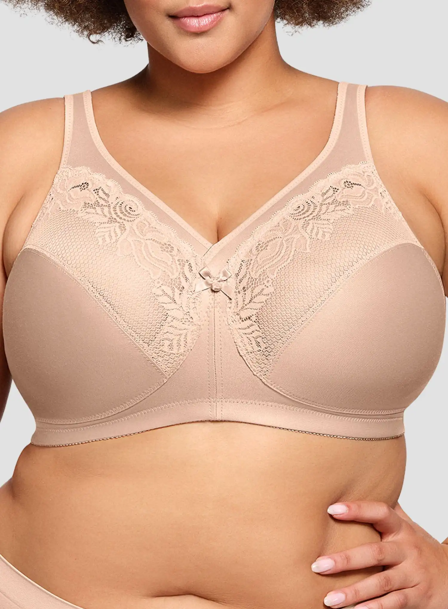 Glamorise: Magic Lift Minimizer Bra Cafe - Image 4