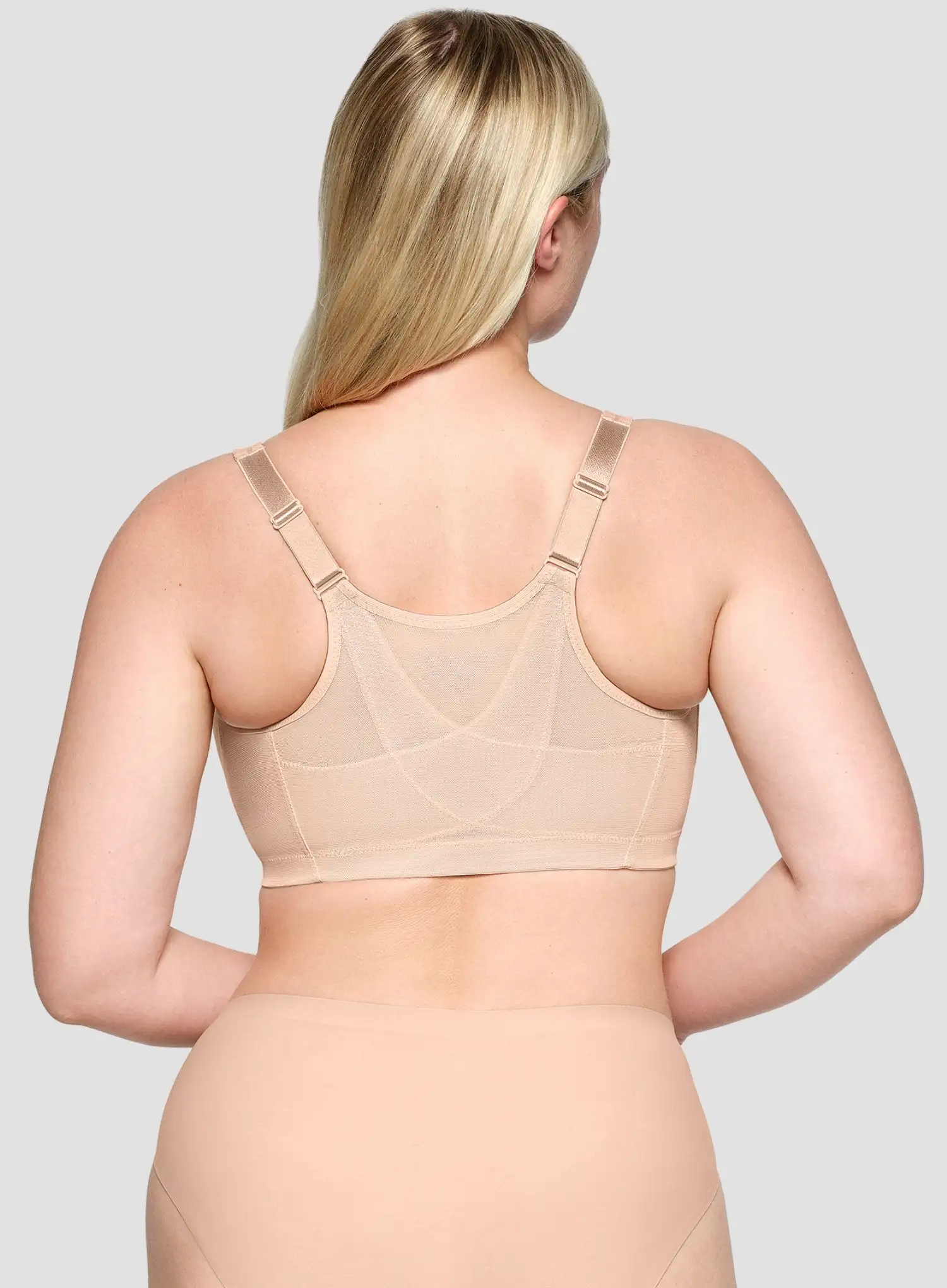 Glamorise: Magic Lift Posture Back Support Bra Cafe - Image 3