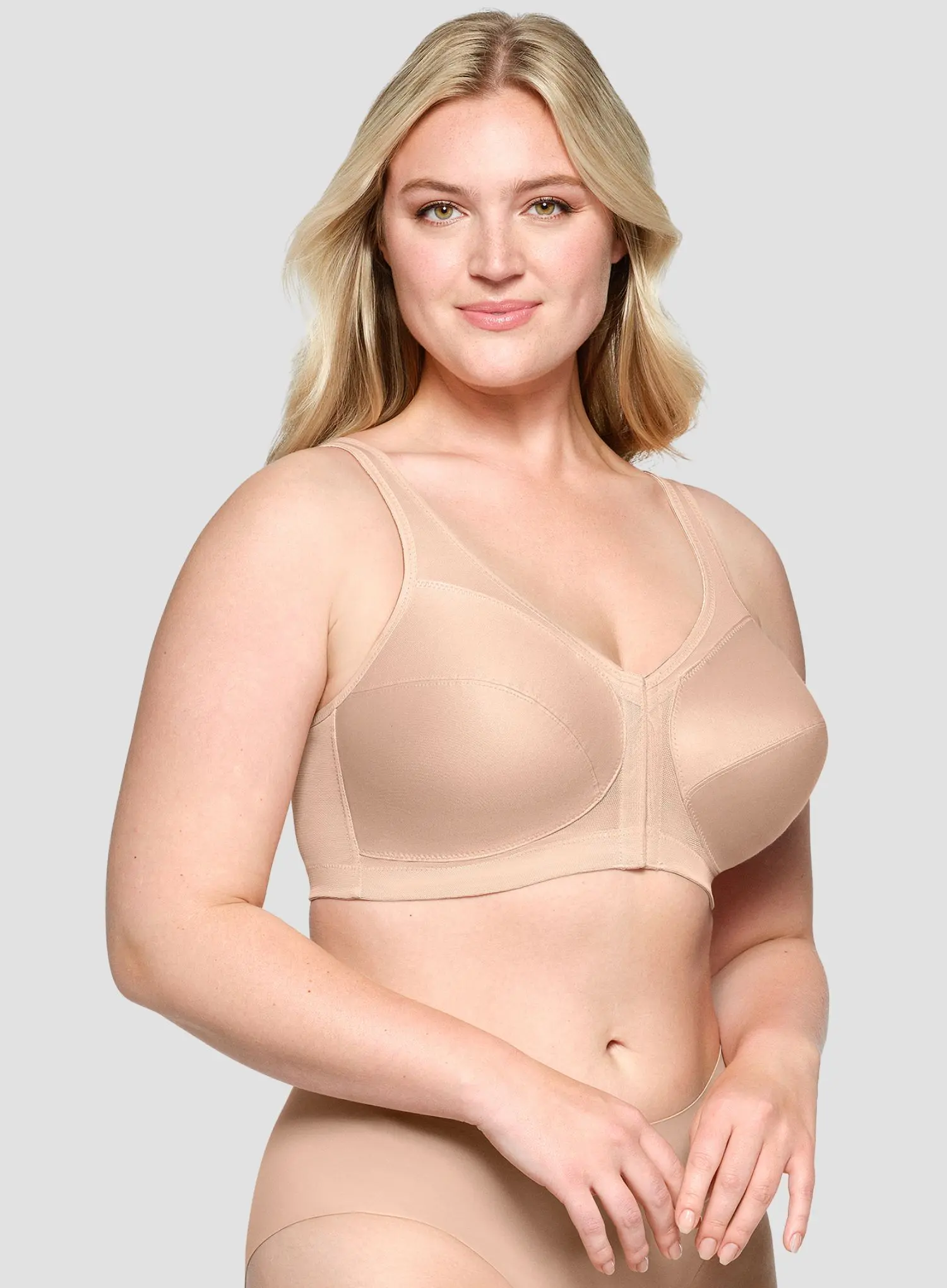 Glamorise: Magic Lift Posture Back Support Bra Cafe - Image 4
