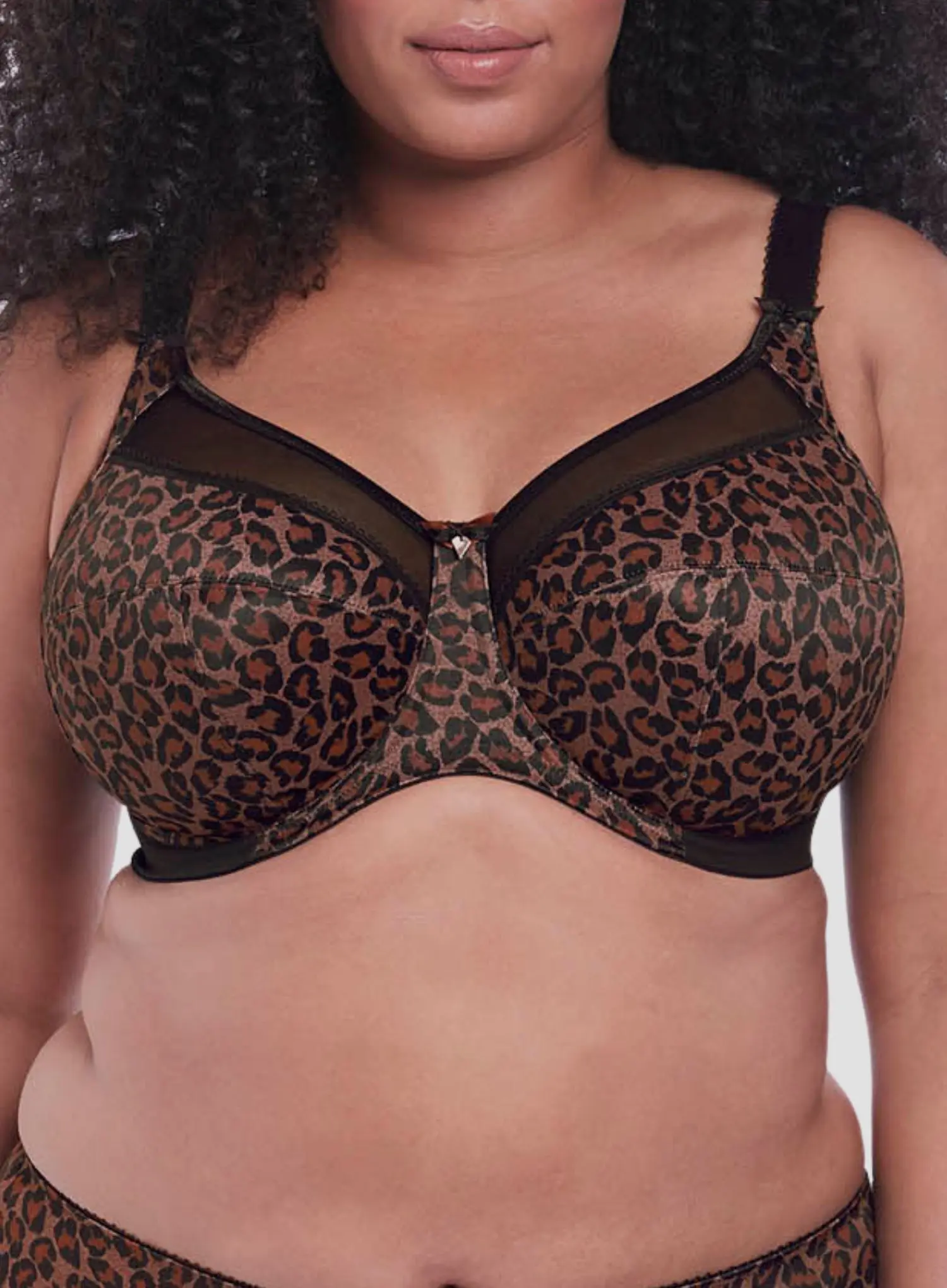 Goddess: Kayla Banded Underwire Bra Dark Leopard - Image 4
