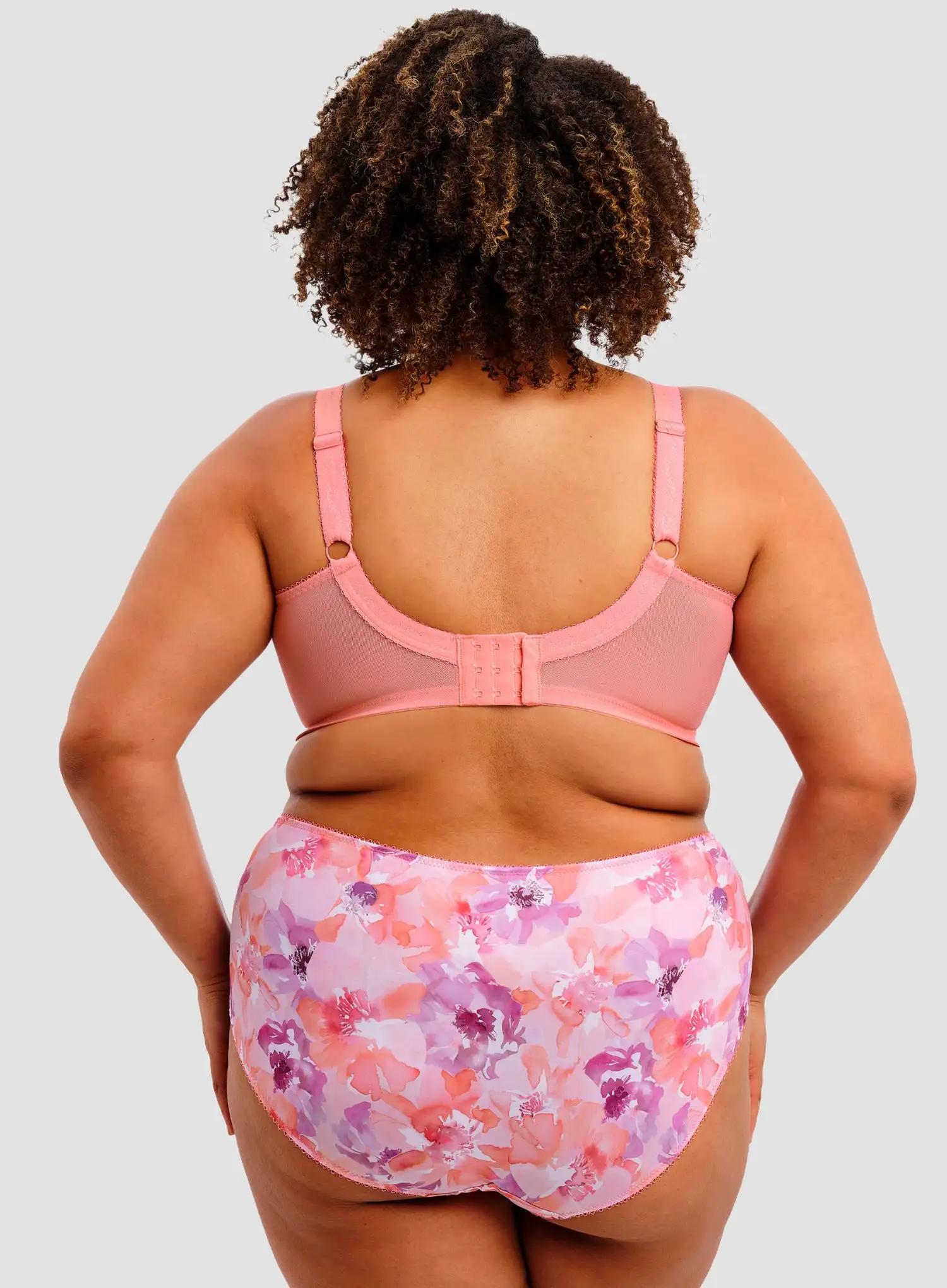 Goddess: Kayla Banded Underwired Bra Coral Petal - Image 3