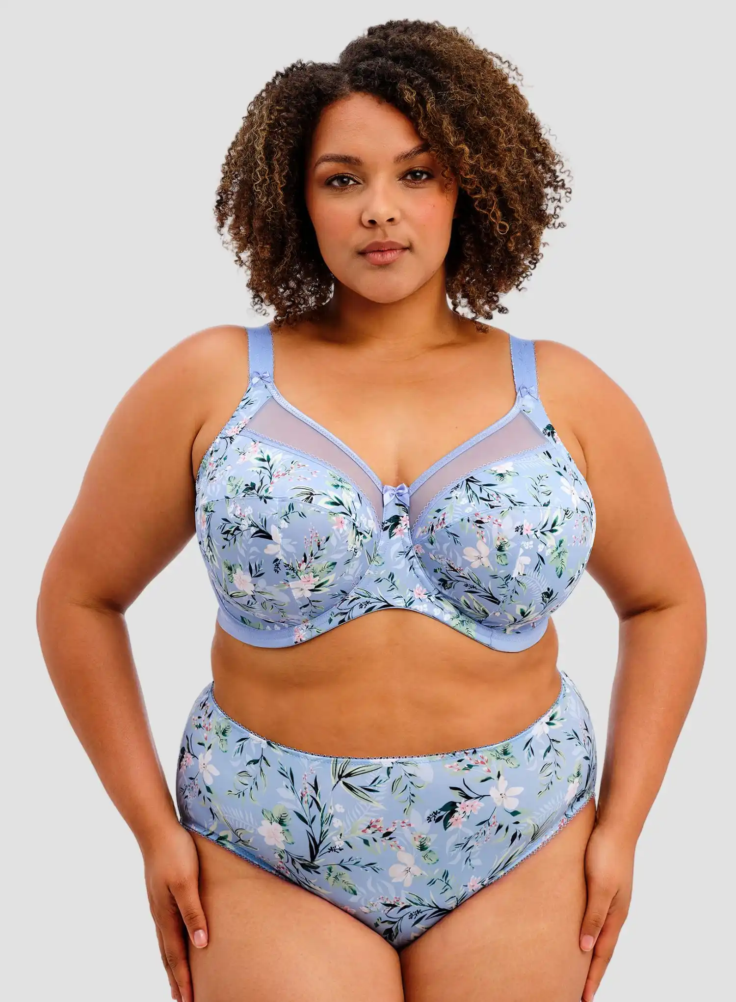 Goddess: Kayla Banded Underwired Bra Cornflower - Image 2