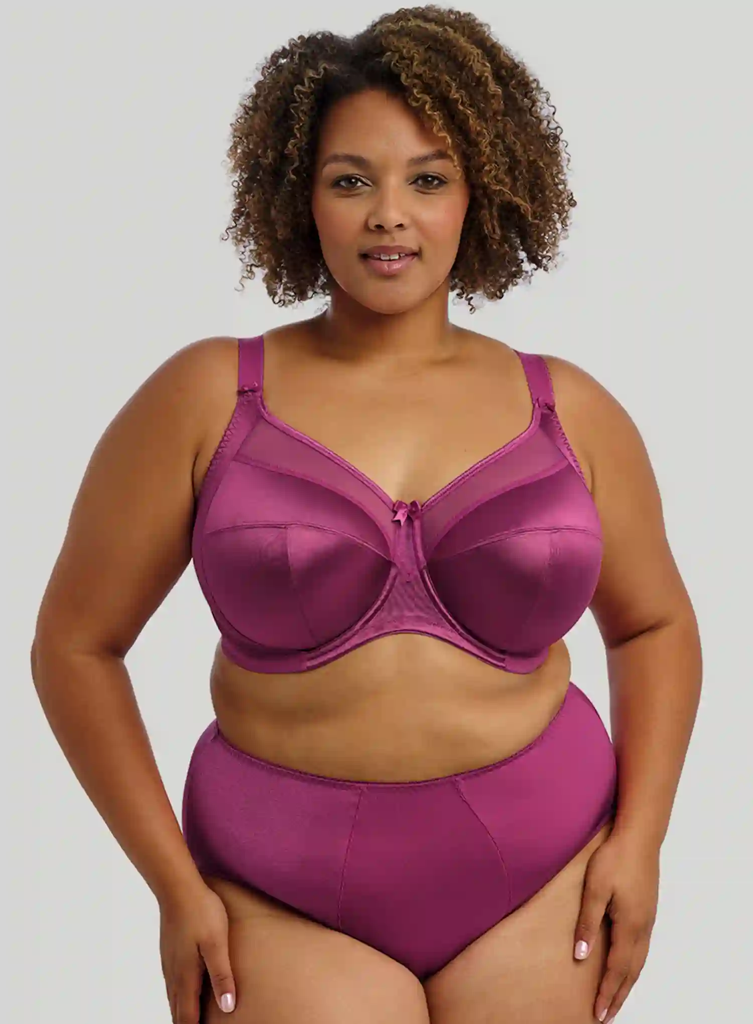 Goddess: Keira Banded Underwired Bra Mulberry - Image 2