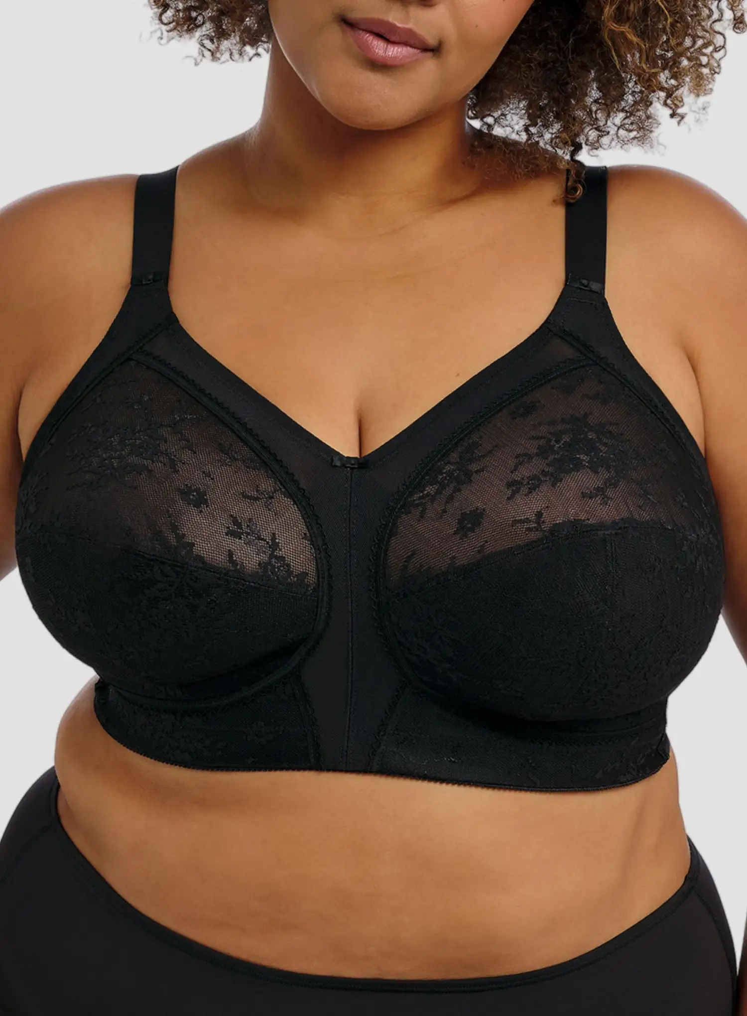 Goddess: Verity Non Wired Bra Black - Image 3