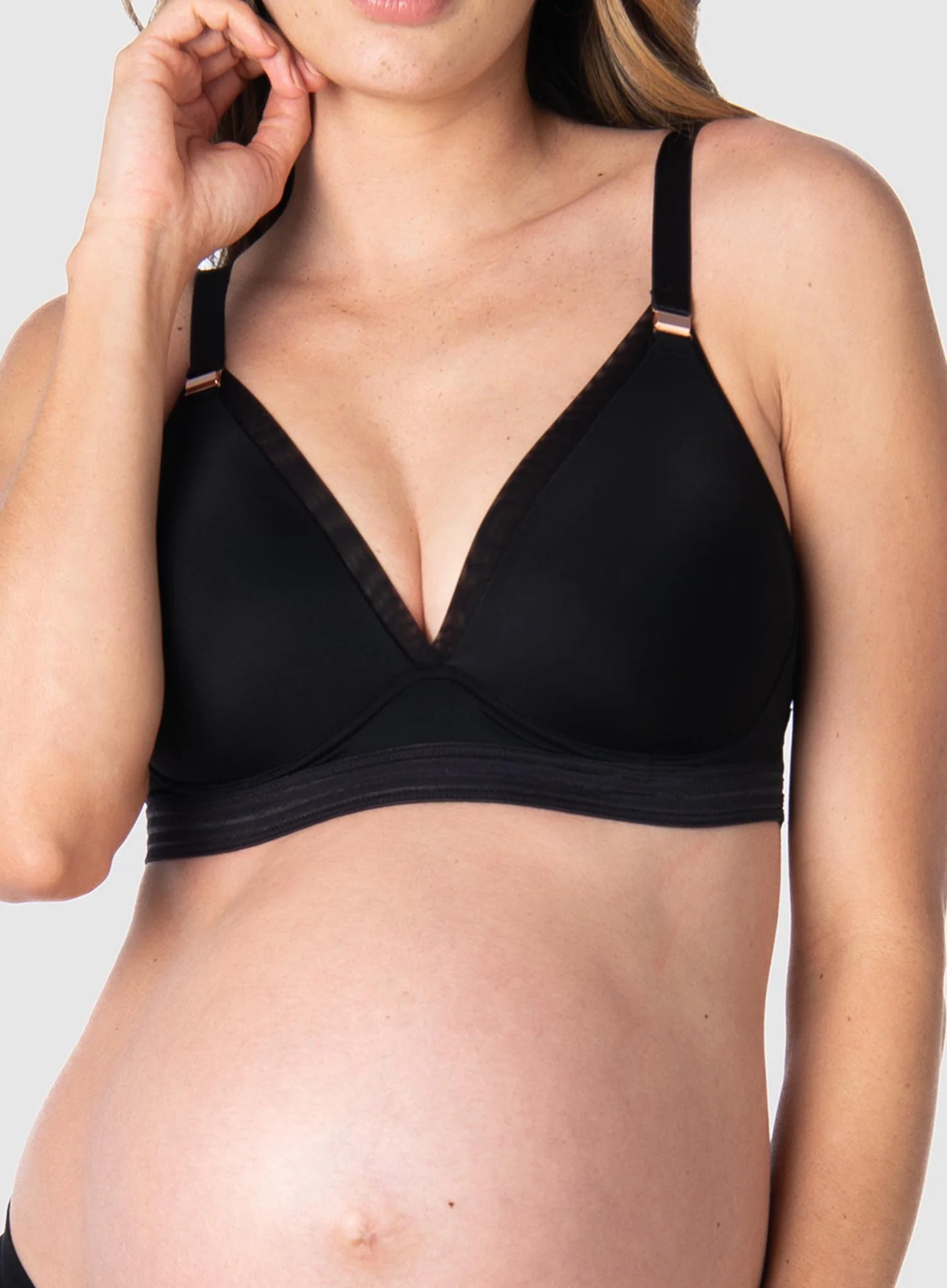 Hot Milk: Ambition Wirefree Smooth Nursing Bra Black - Image 5