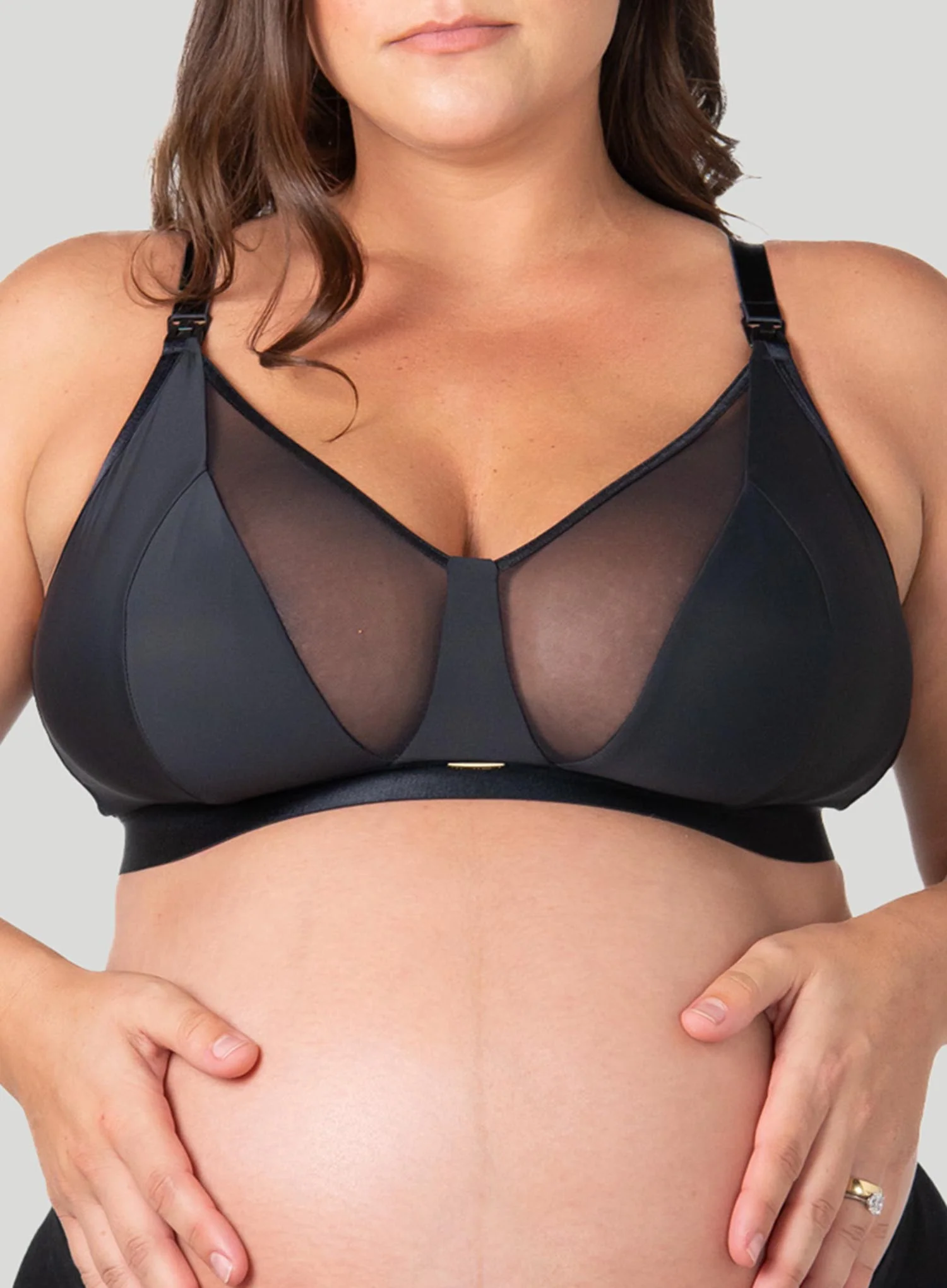Hotmilk: Flawless Wire Free Nursing Bra Black - Image 5