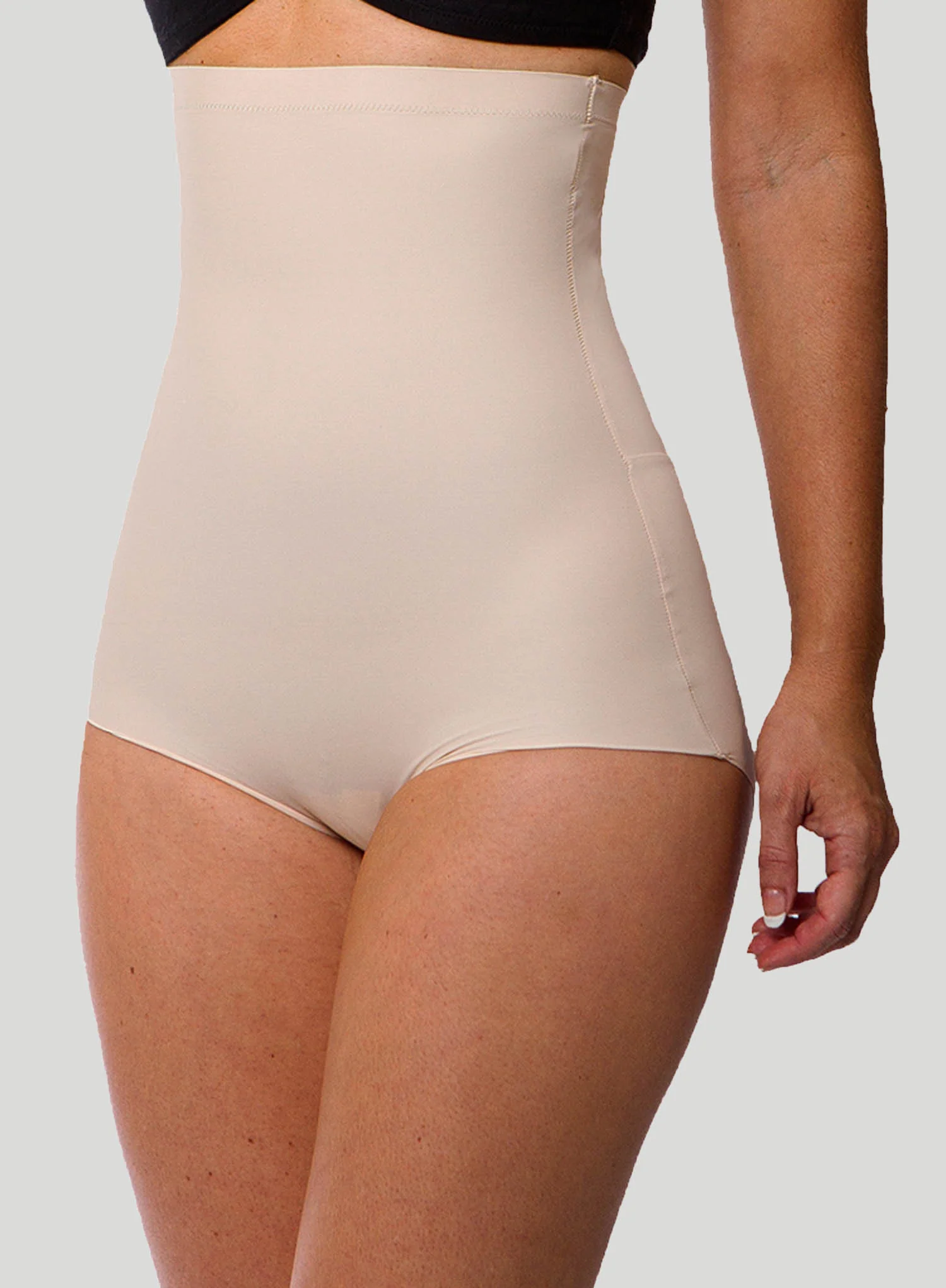 LaSculpte: Micro Fibre Shaping High Waist Brief With Silicone Nude - Image 3