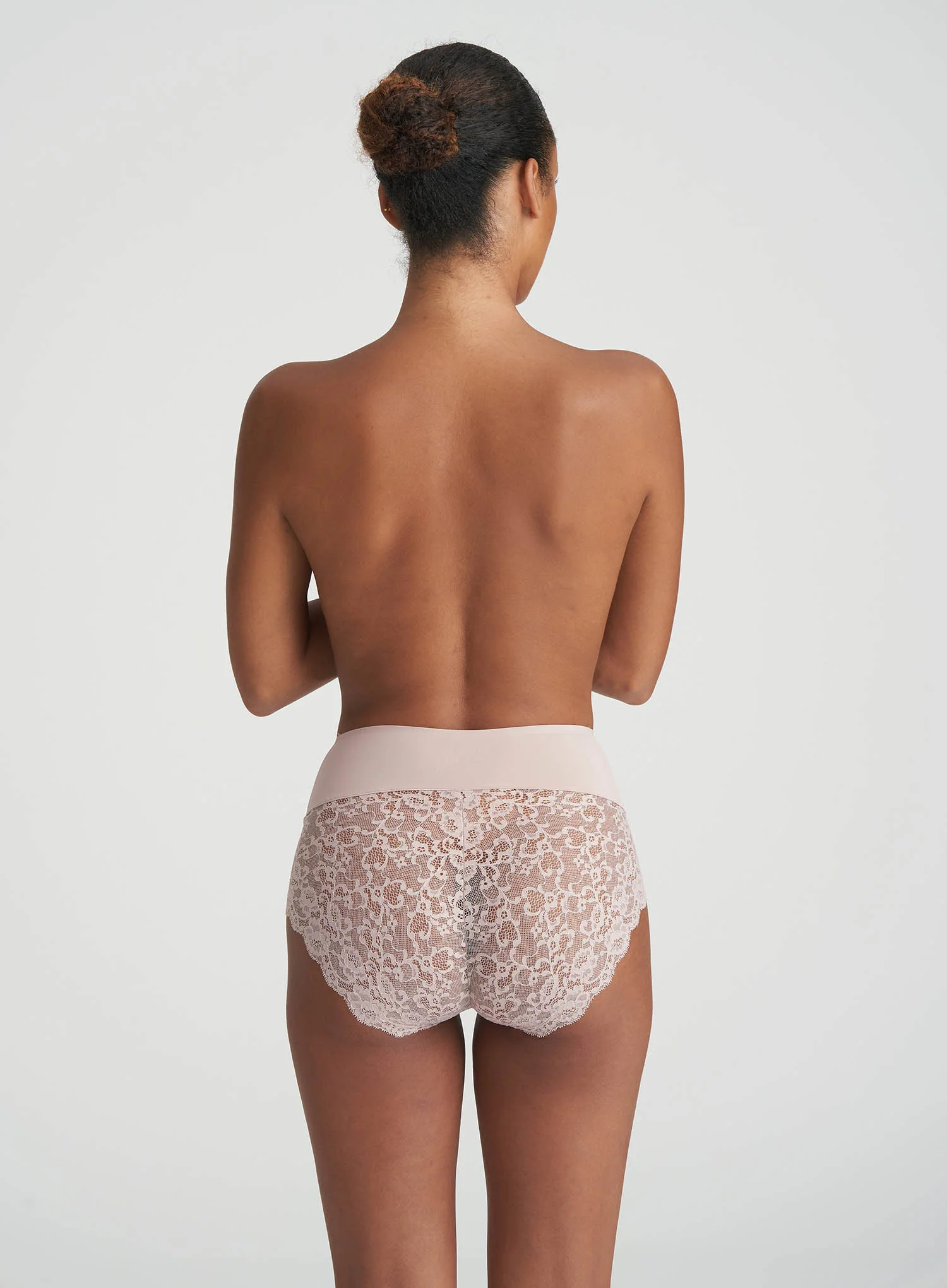 Marie Jo: Color Studio Lace High Waisted Brief Patine