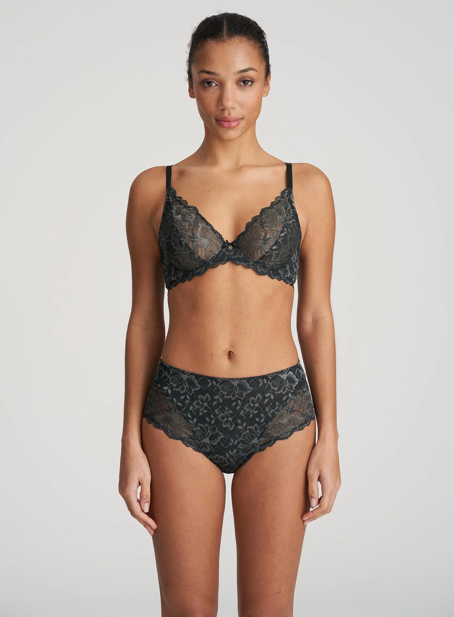 Marie Jo: Manyla Plunge Bra Night Grey - Image 2
