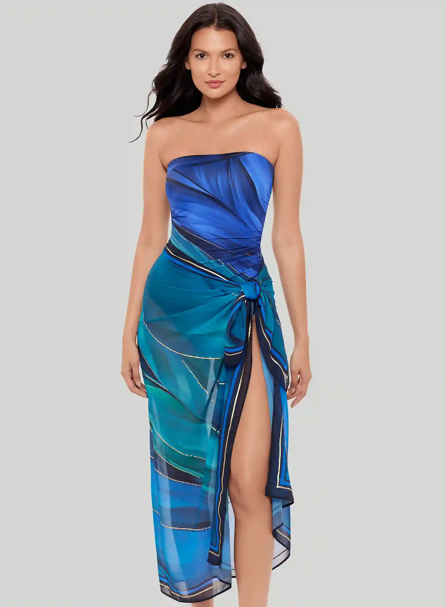 Miraclesuit Swimwear: Maldiva Pareo Blue Multi - Image 2