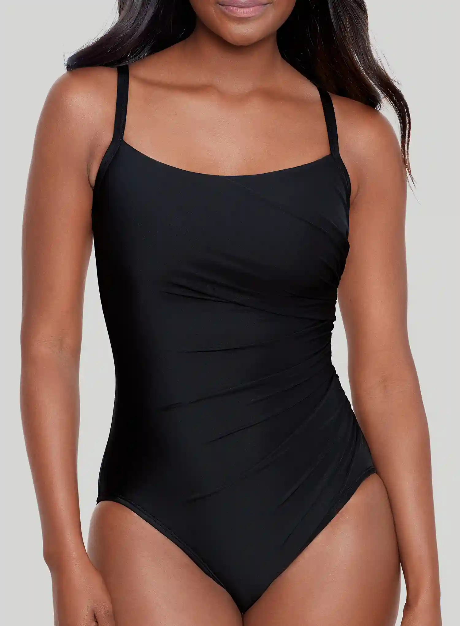 Miraclesuit Swimwear: Rock Solid Starr Underwired Shaping One Piece Black - Image 5