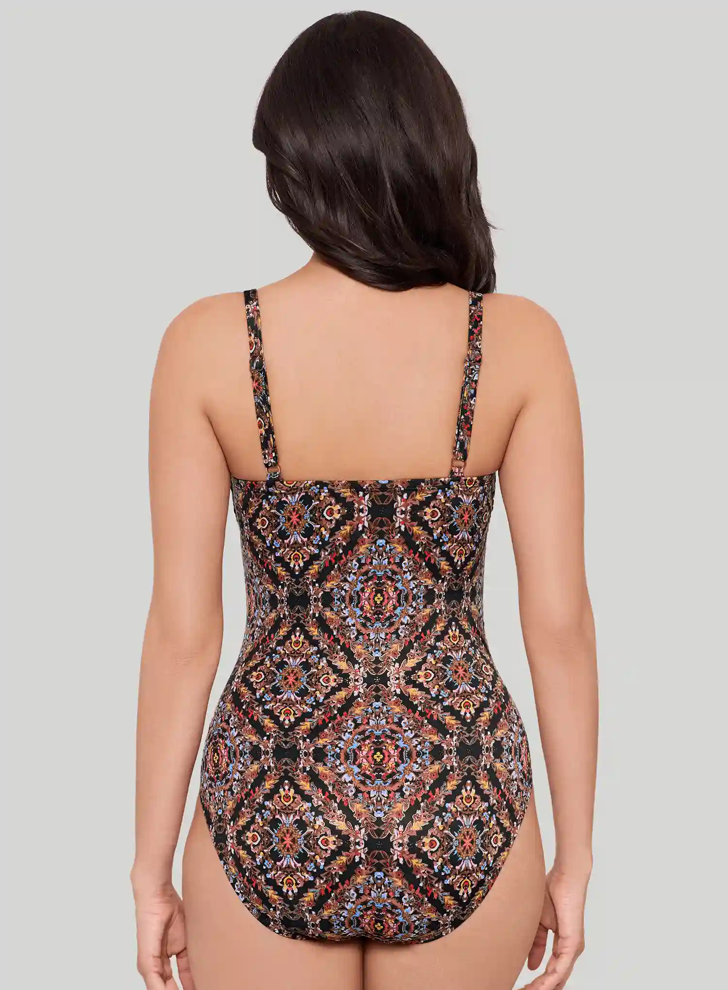 Miraclesuit Swimwear: Scandale Kara Underwired Shaping One Piece Black Multi - Image 3