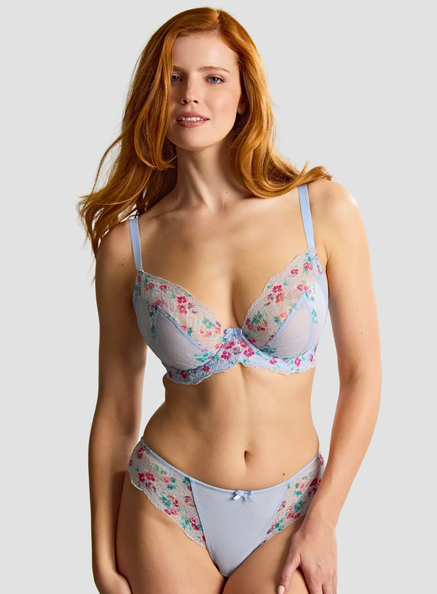 Panache: Ana Plunge Bra Cornflower - Image 2