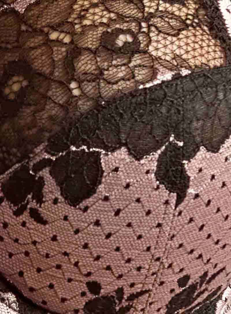 Panache: Clara Deep Brief Black Pink - Image 5