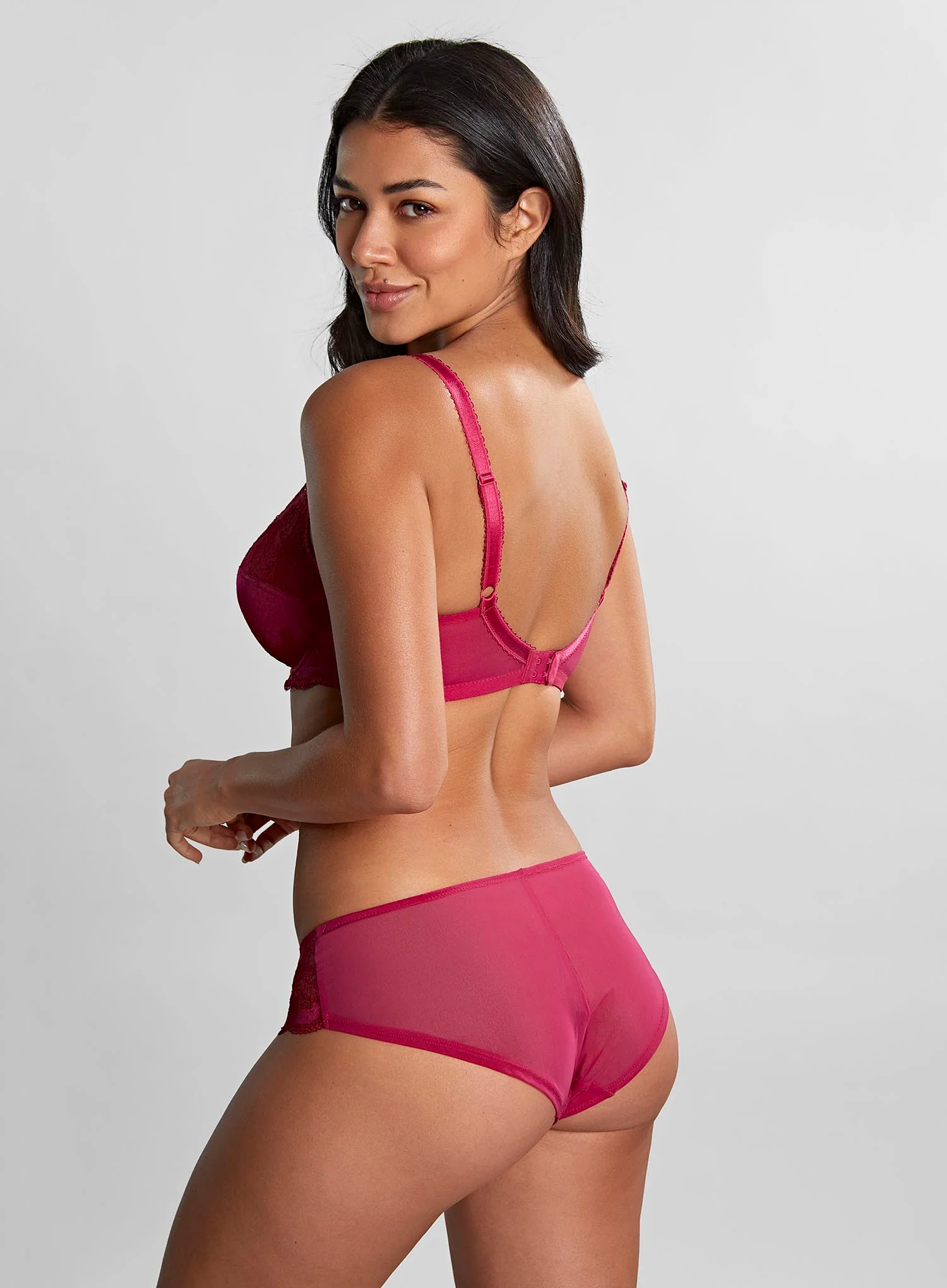 Panache: Clara Full Cup Bra Orchid Red - Image 3