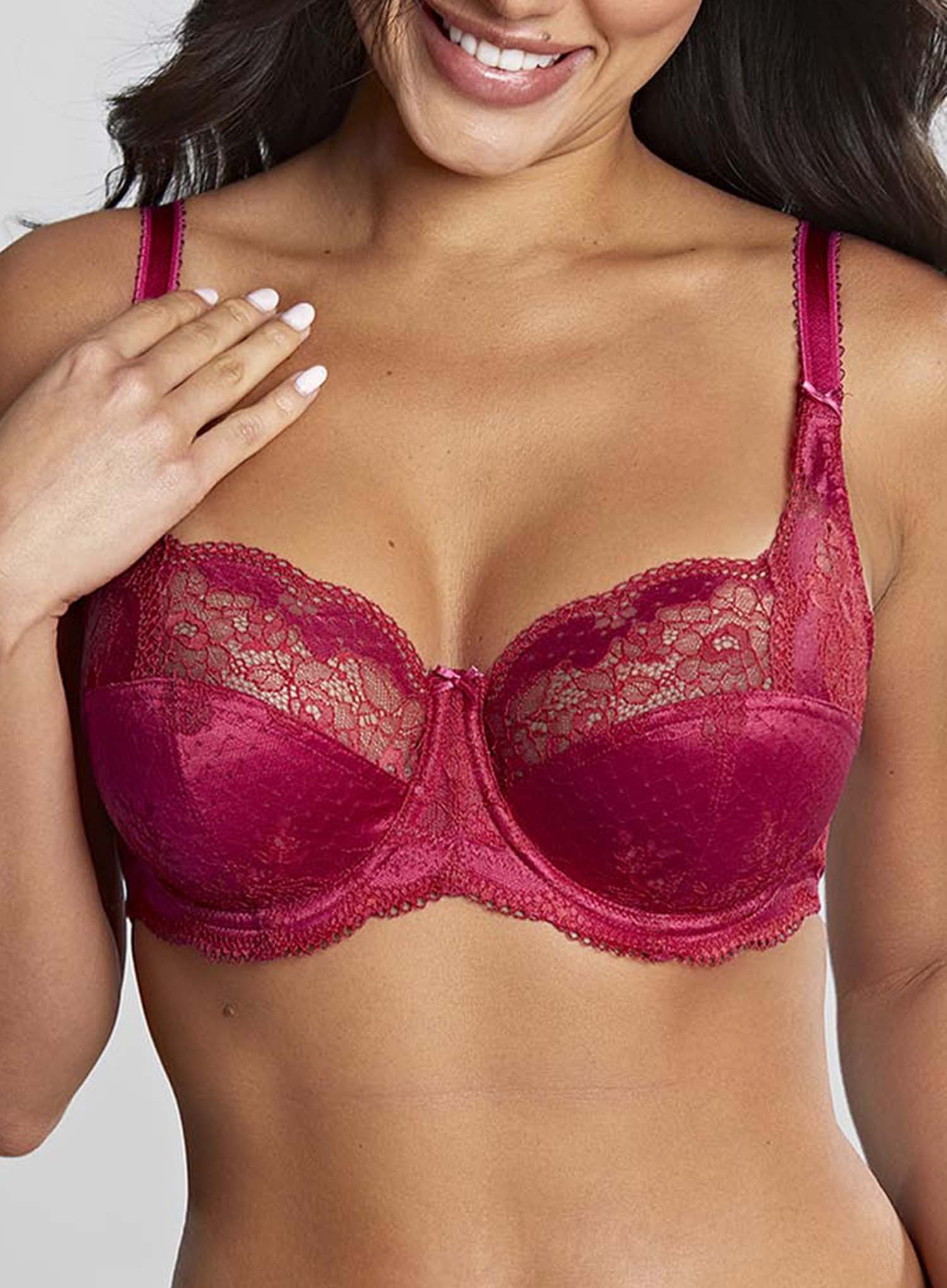 Panache: Clara Full Cup Bra Orchid Red - Image 4