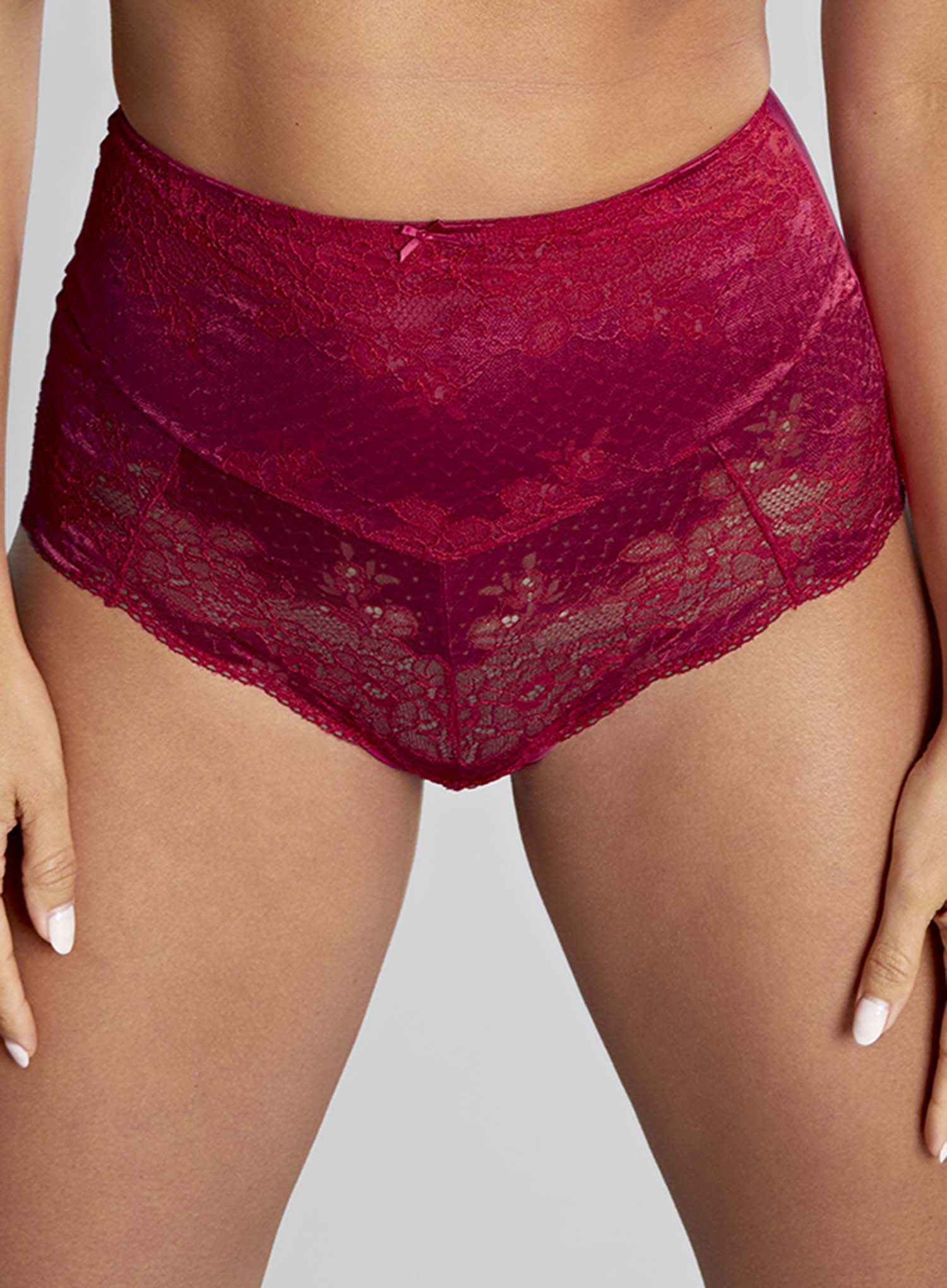 Panache: Clara High Waist Brief Orchid Red - Image 3