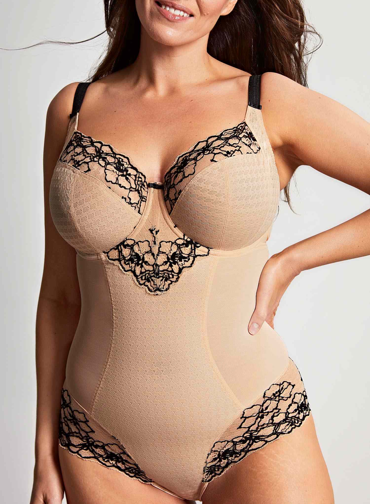 Panache: Envy Bodysuit Sand Black - Image 3