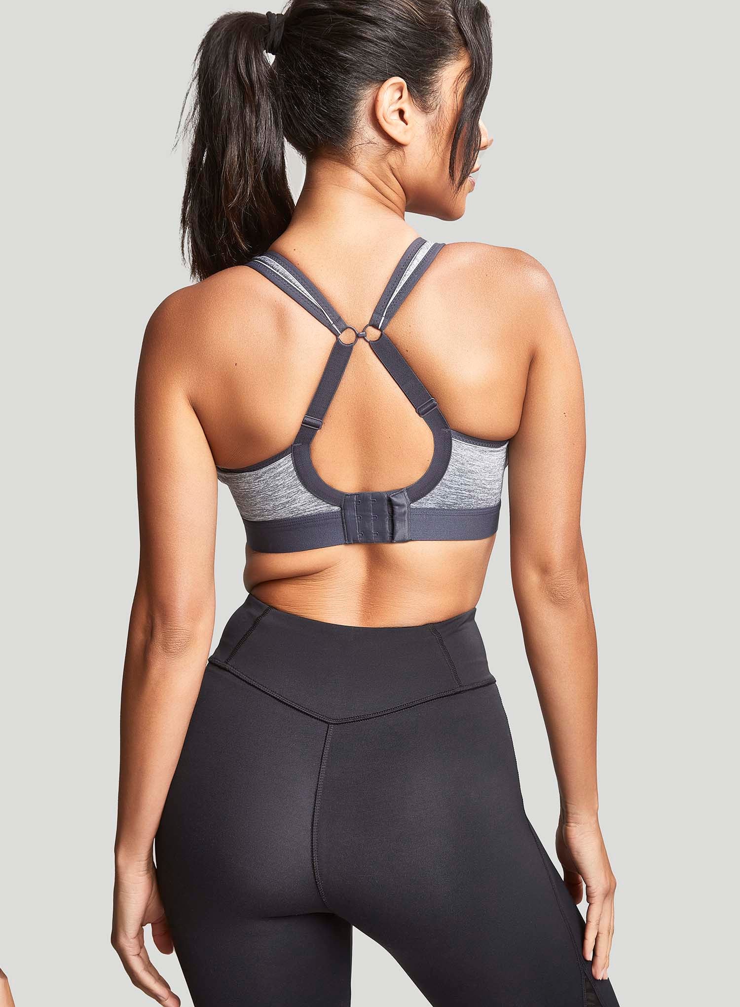 Panache Sport: Boundless Moulded Non Wired Sports Bra With Band Charcoal Marl - Image 4