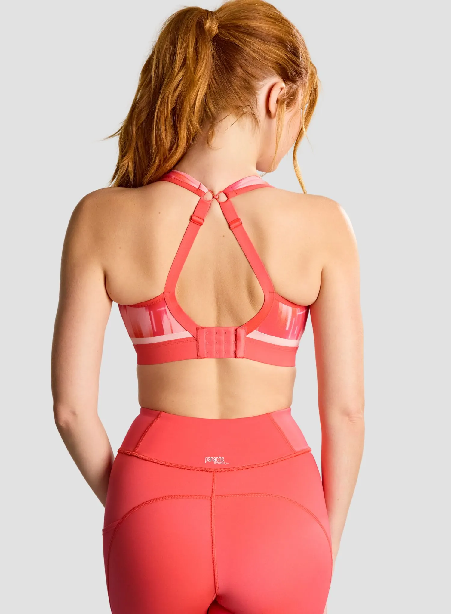 Panache Sport: Boundless Moulded Non Wired Sports Bra Pink Abstract - Image 4