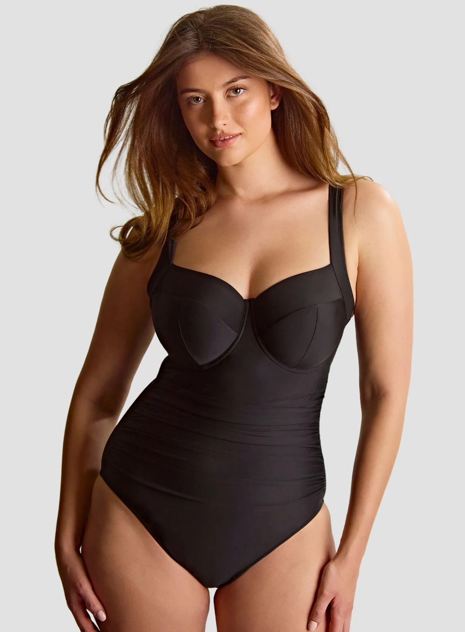 Panache Swimwear: Signature Zadie Full Cup Swimsuit Black - Image 2