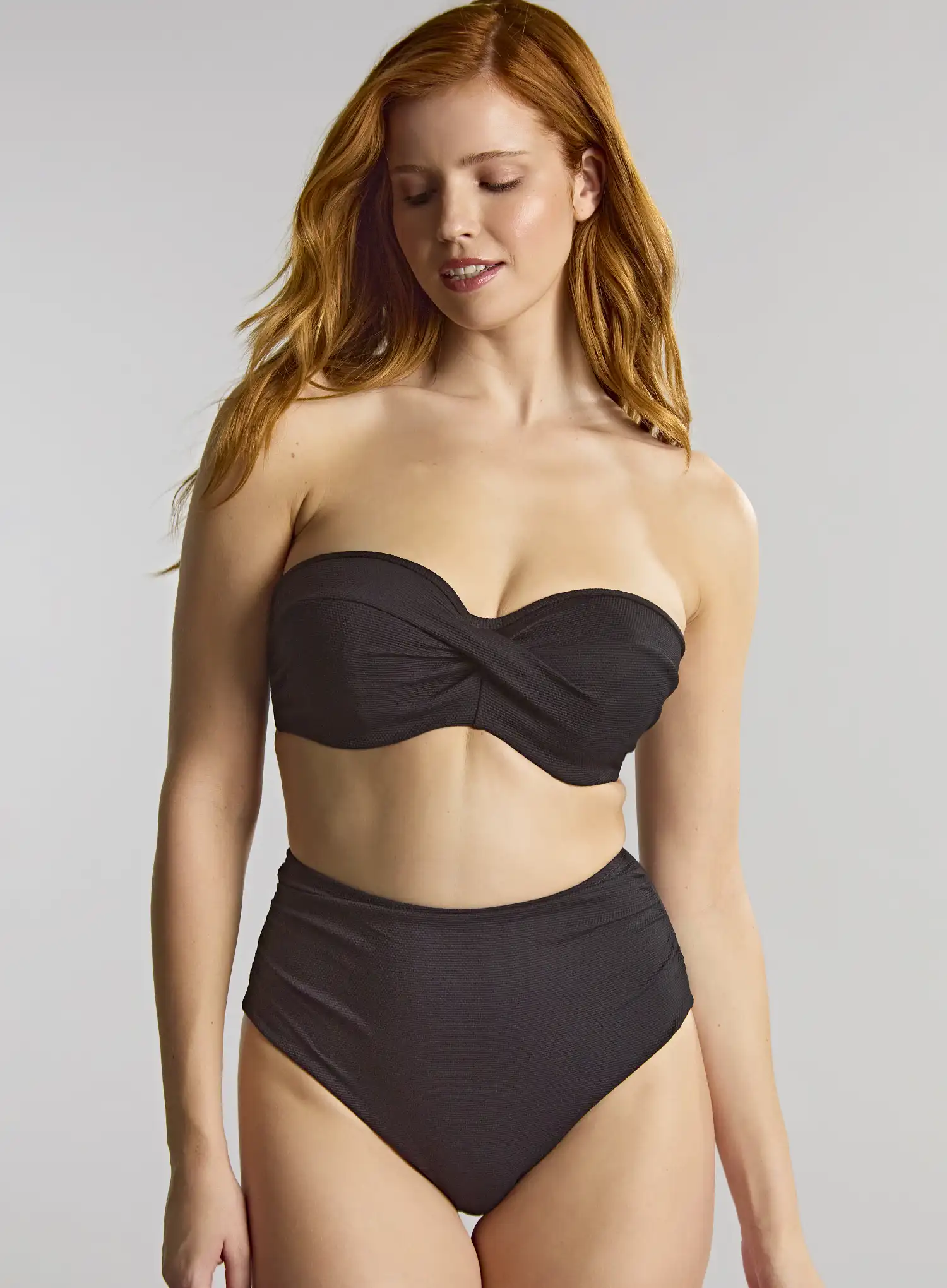 Panache Swimwear: Spirit High Waist Brazilian Bikini Brief Black - Image 3