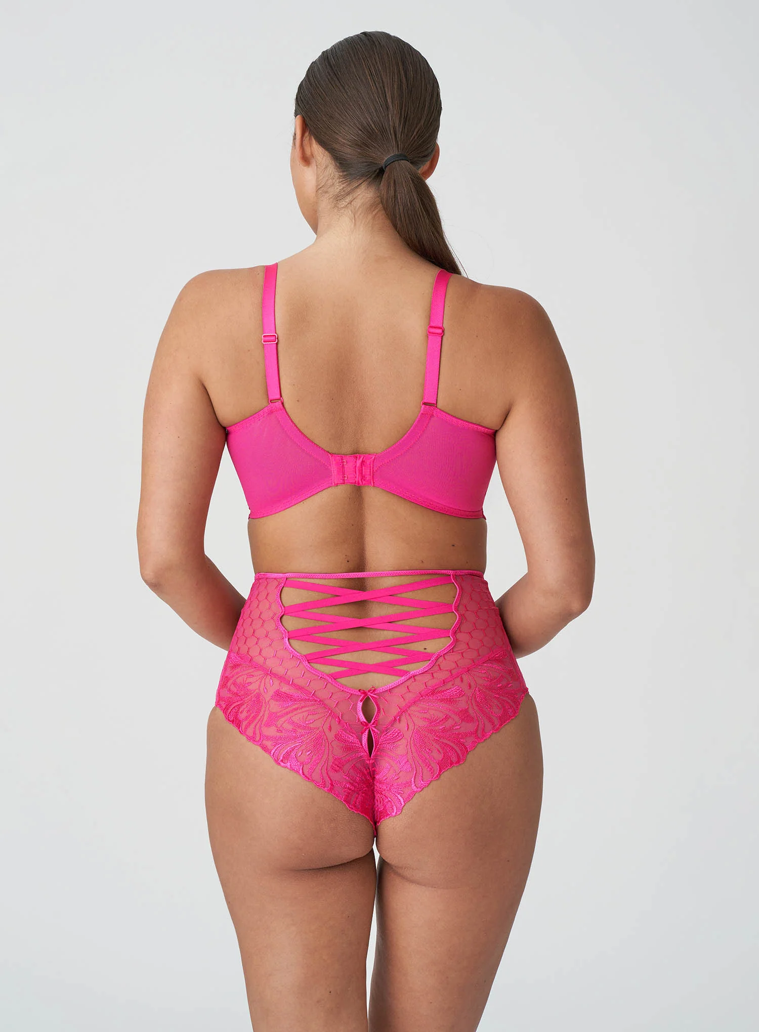 Primadonna: Disah Half Padded Plunge Underwired Bra Electric Pink - Image 3