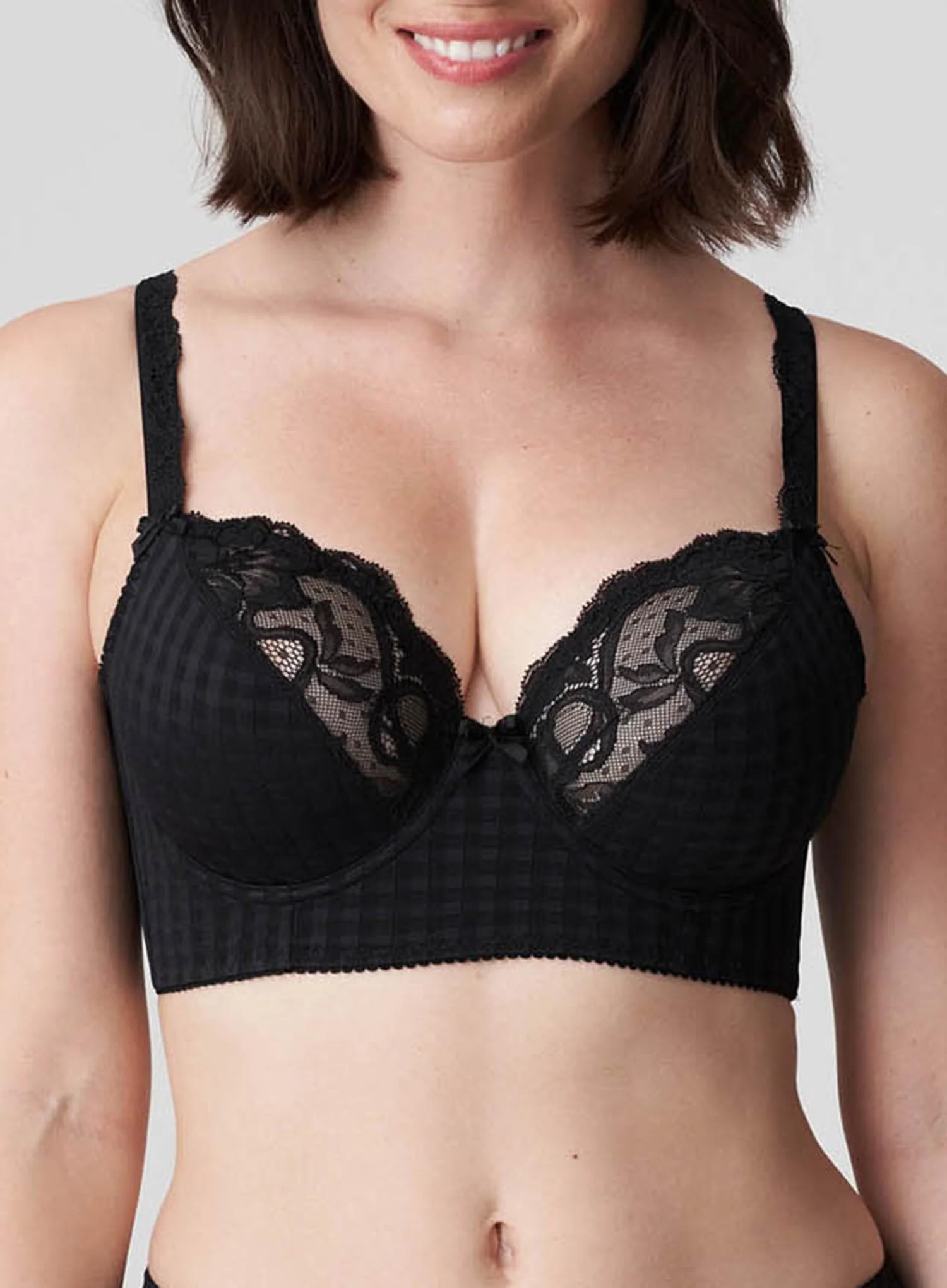 PrimaDonna: Madison Deep Plunge Longline Black - Image 4