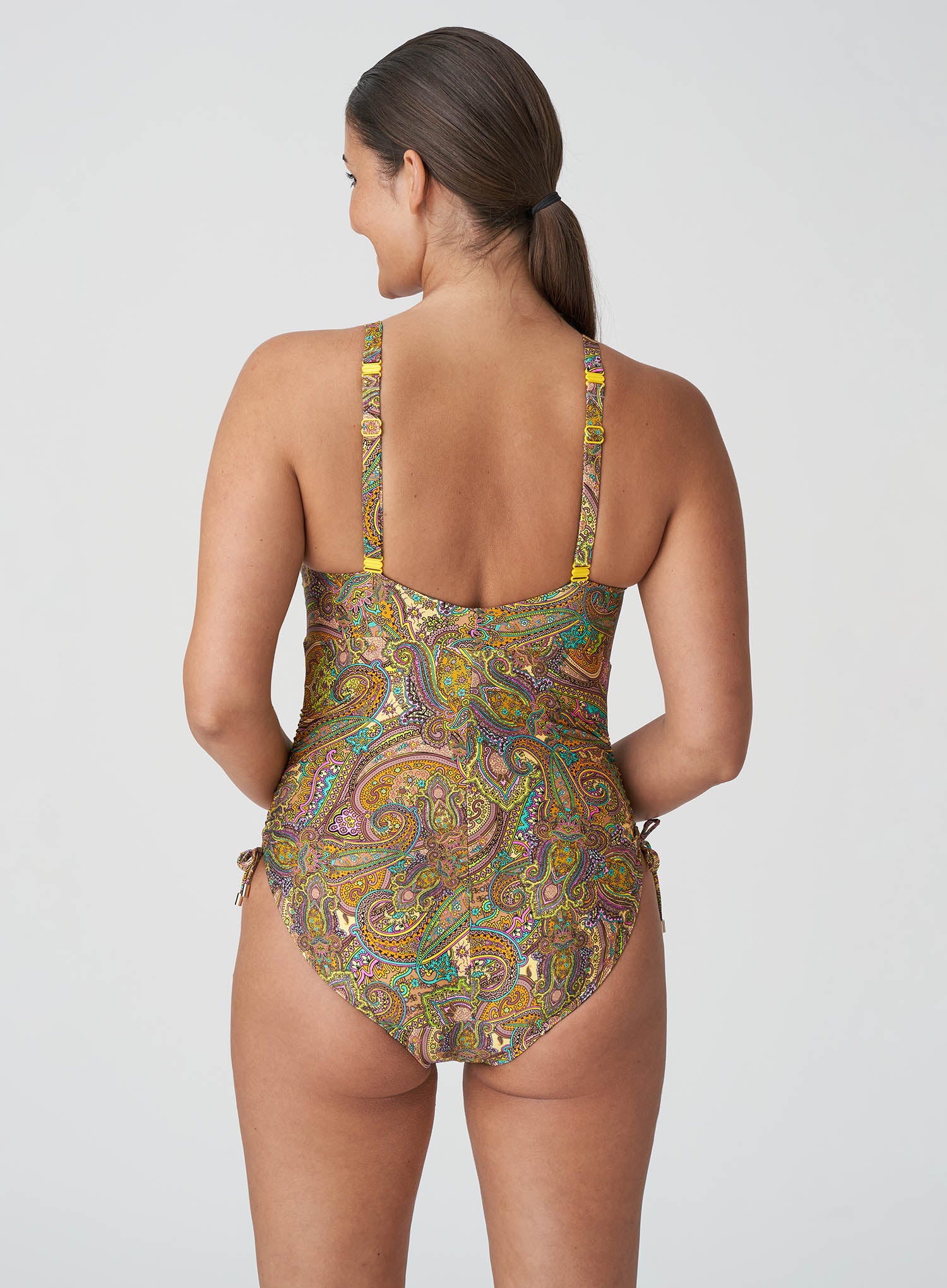 PrimaDonna Swim: Sakarun Plunge One Piece Sunny Paisley - Image 3