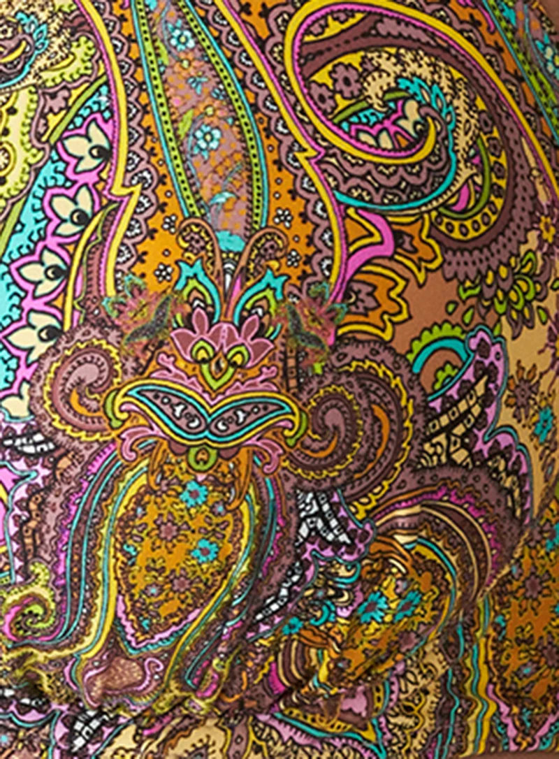 PrimaDonna Swim: Sakarun Plunge One Piece Sunny Paisley - Image 5